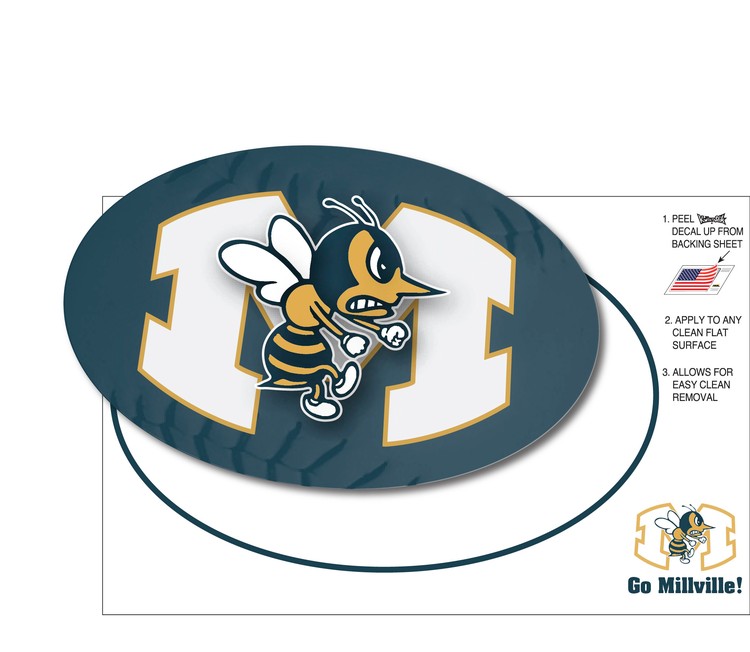 Full Color Self-Mailer with Kiss-cut Decal - Oval 2