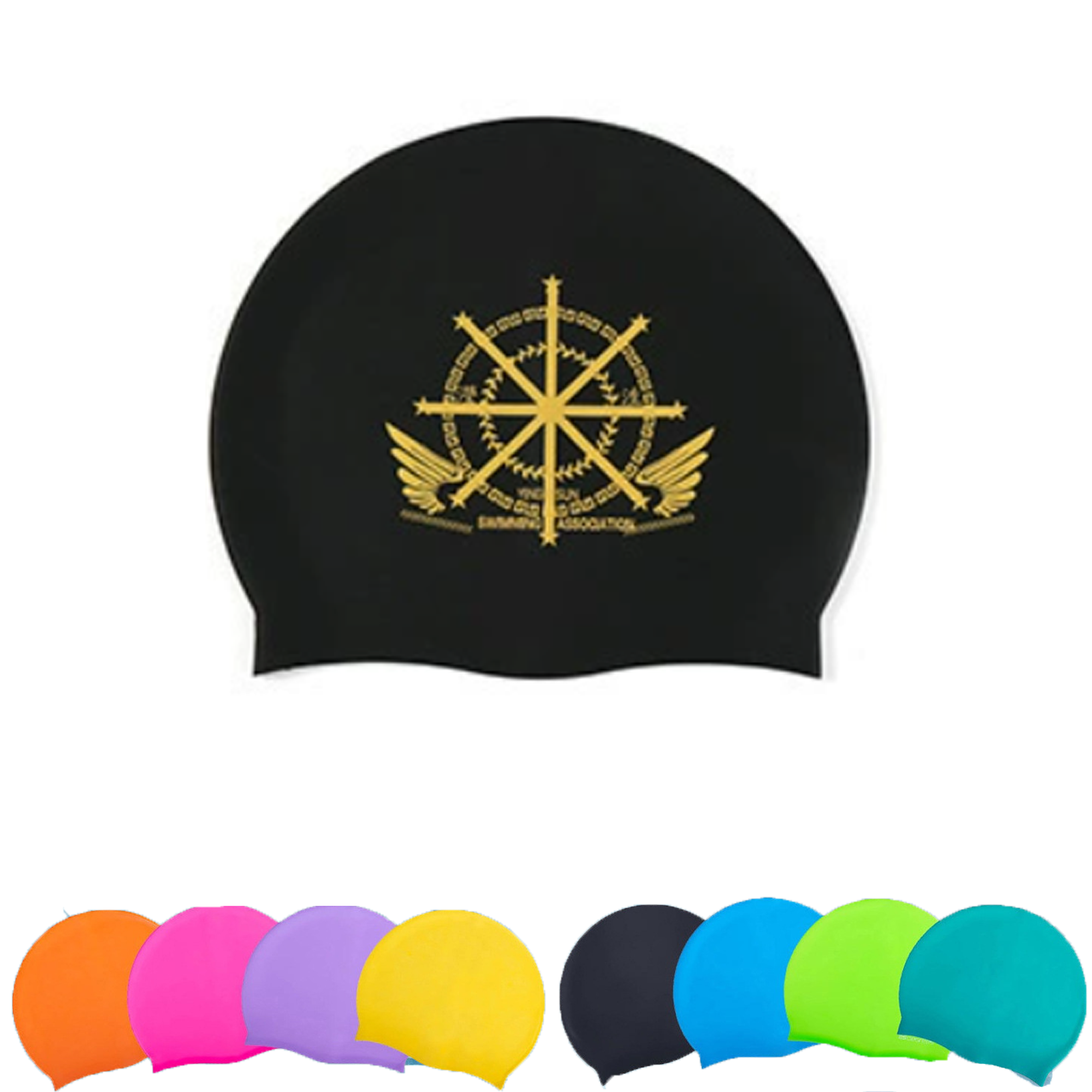 Adult Stretch Silicone Swim Cap 2