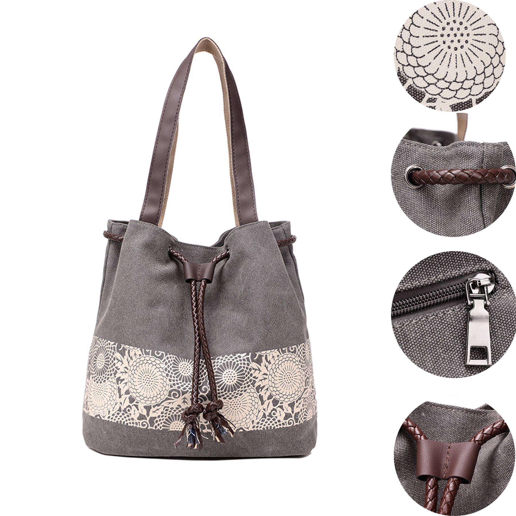 Women Printing Canvas Tote Bags 11
