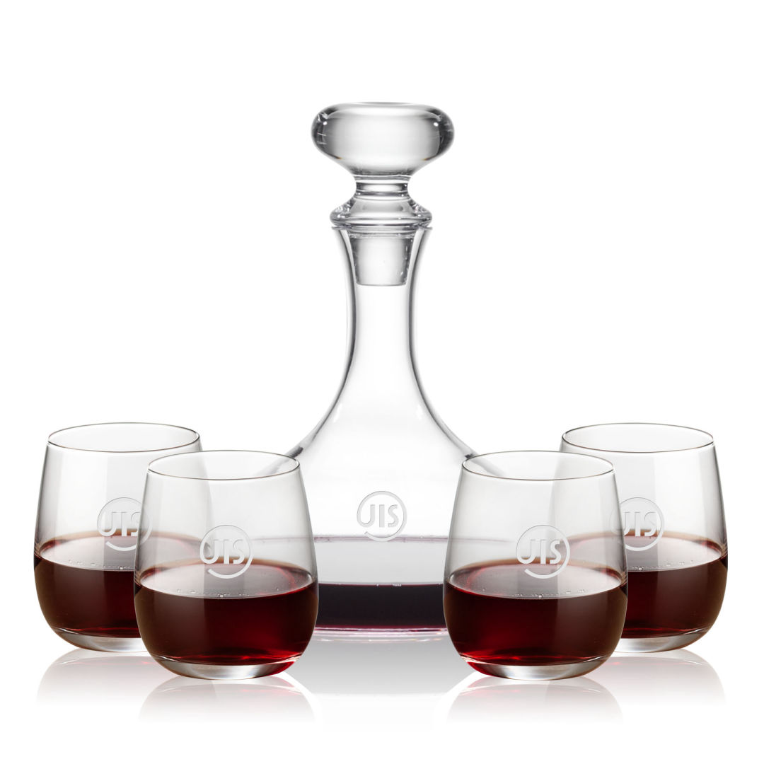 Stratford Decanter & Crestview Stemless Wine 6