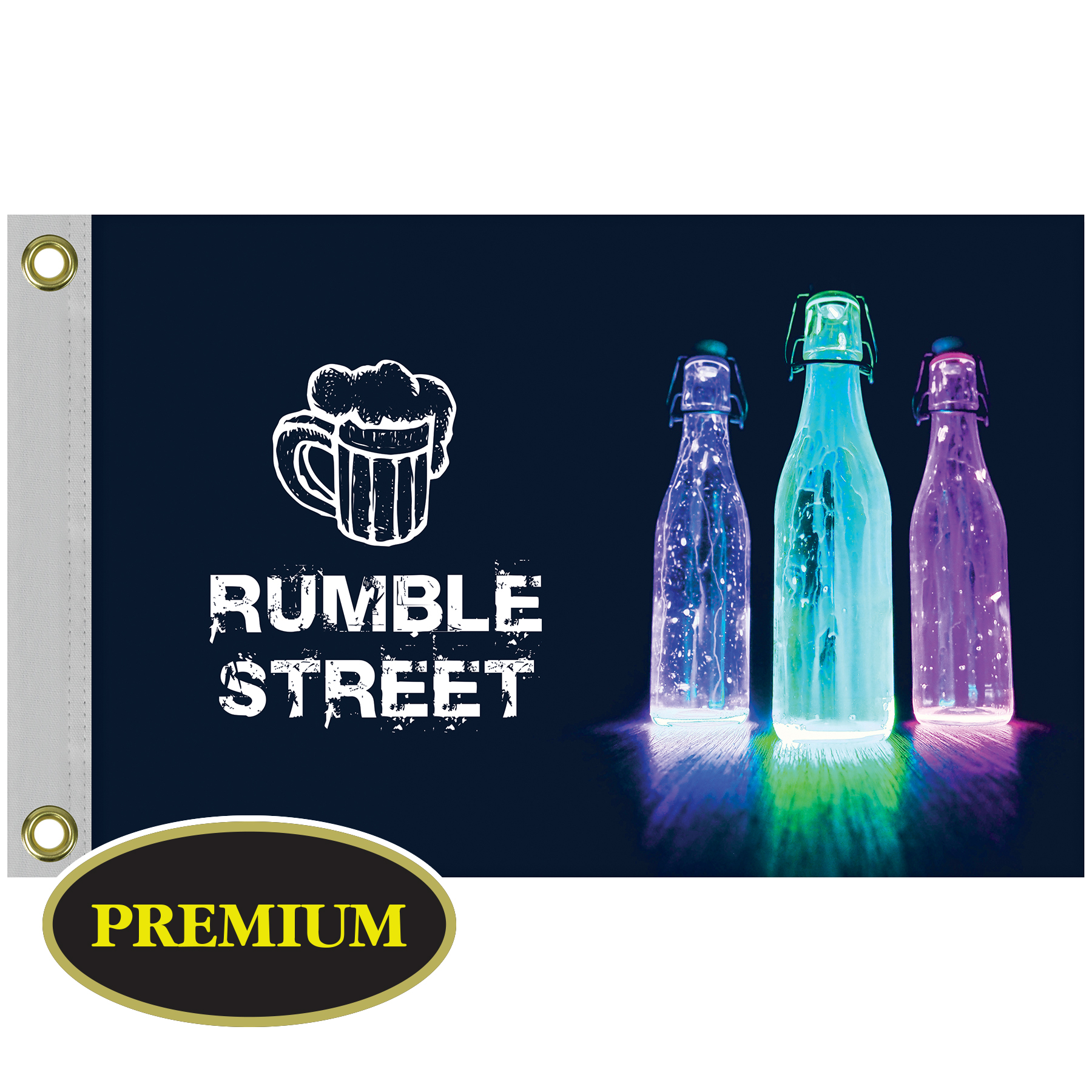 12" x 18" Digitally Printed Single Reverse Knitted Polyester Flags 8