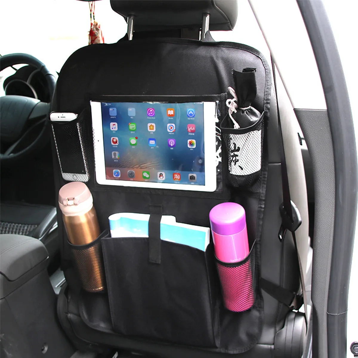 Car Seat Back Organizer With Tablet Pocket 5
