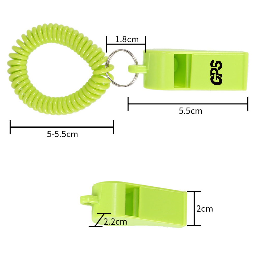 2 1/8 " Colorful Whistle With Spiral Bracelet 4