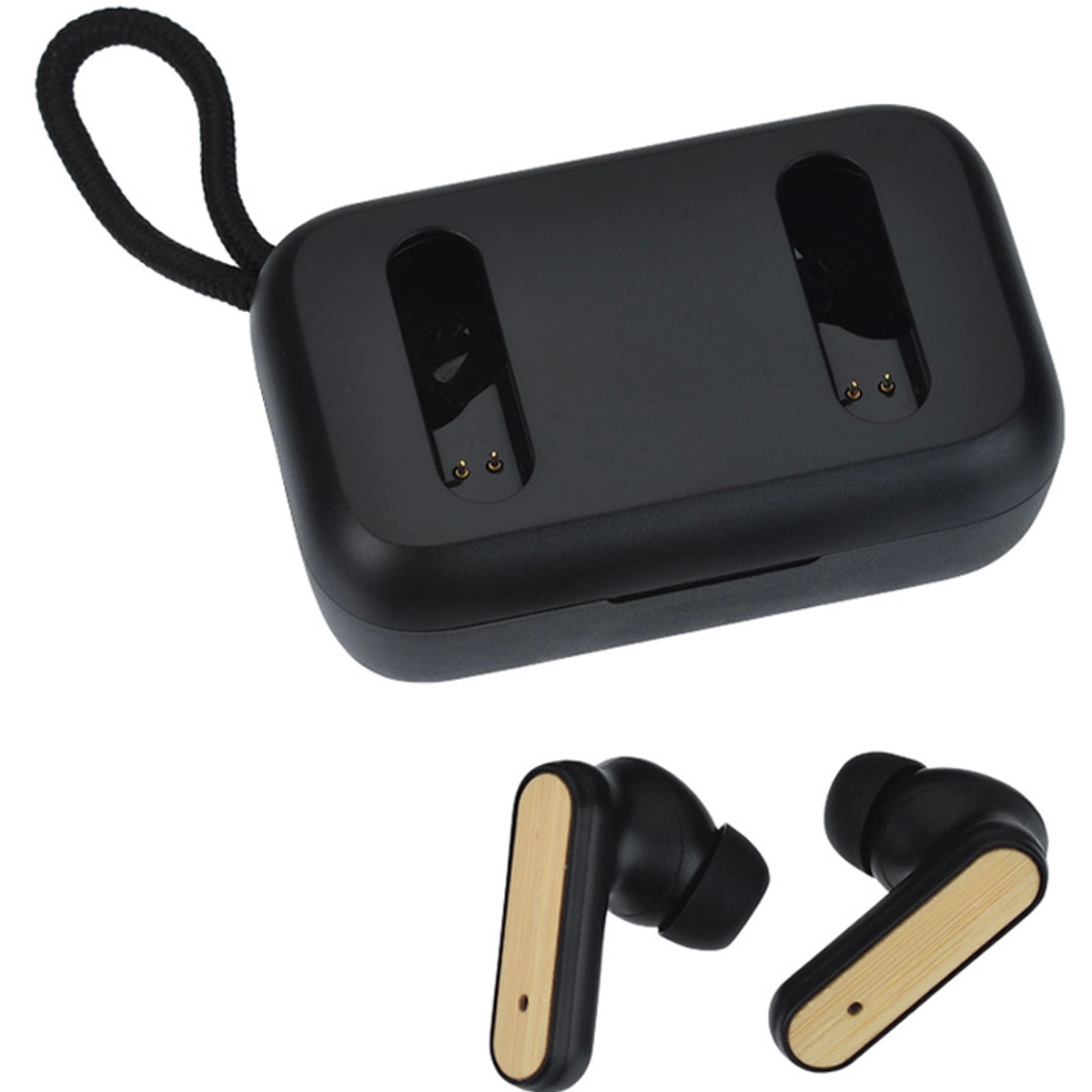 Custom Bamboo True Wireless Auto Pair Ear Buds 4