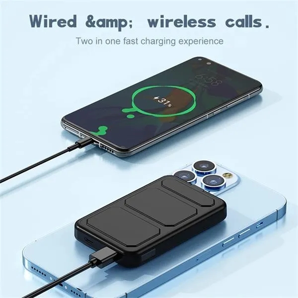 10000mAh Magnetic Wireless Power Bank With Phone Stand 5