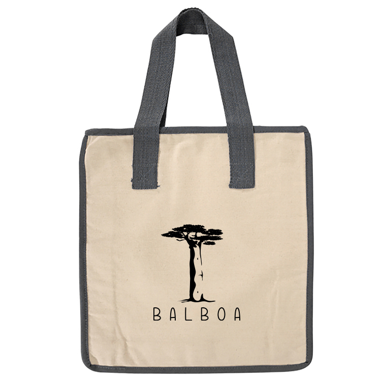 Hilton Heavy Cotton Color Trim Tote, custom tote bag with logo imprint 4