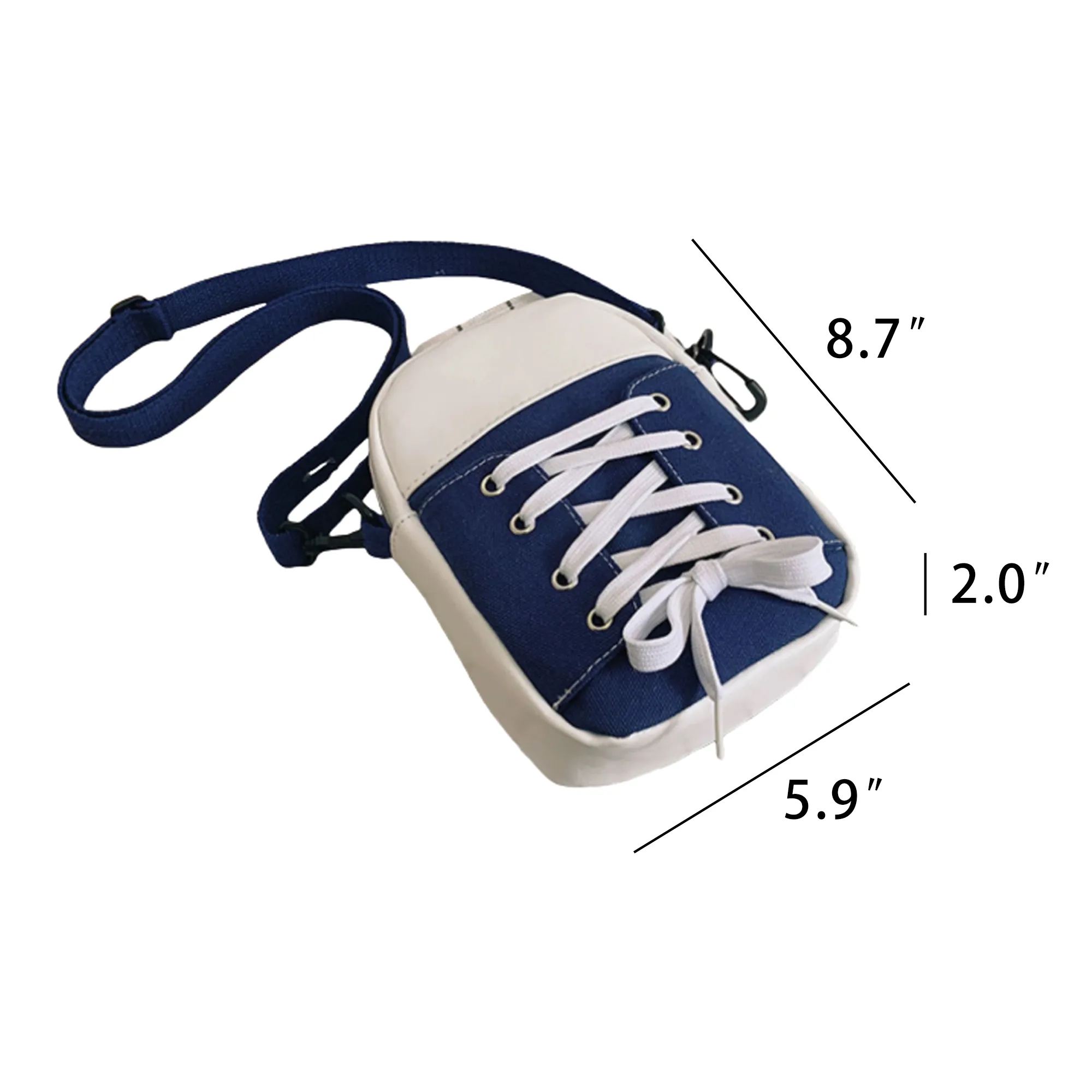 Spliced Canvas Crossbody Bag 3