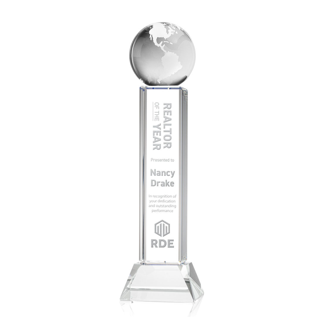 Globe Award on Stowe Base - Clear 11