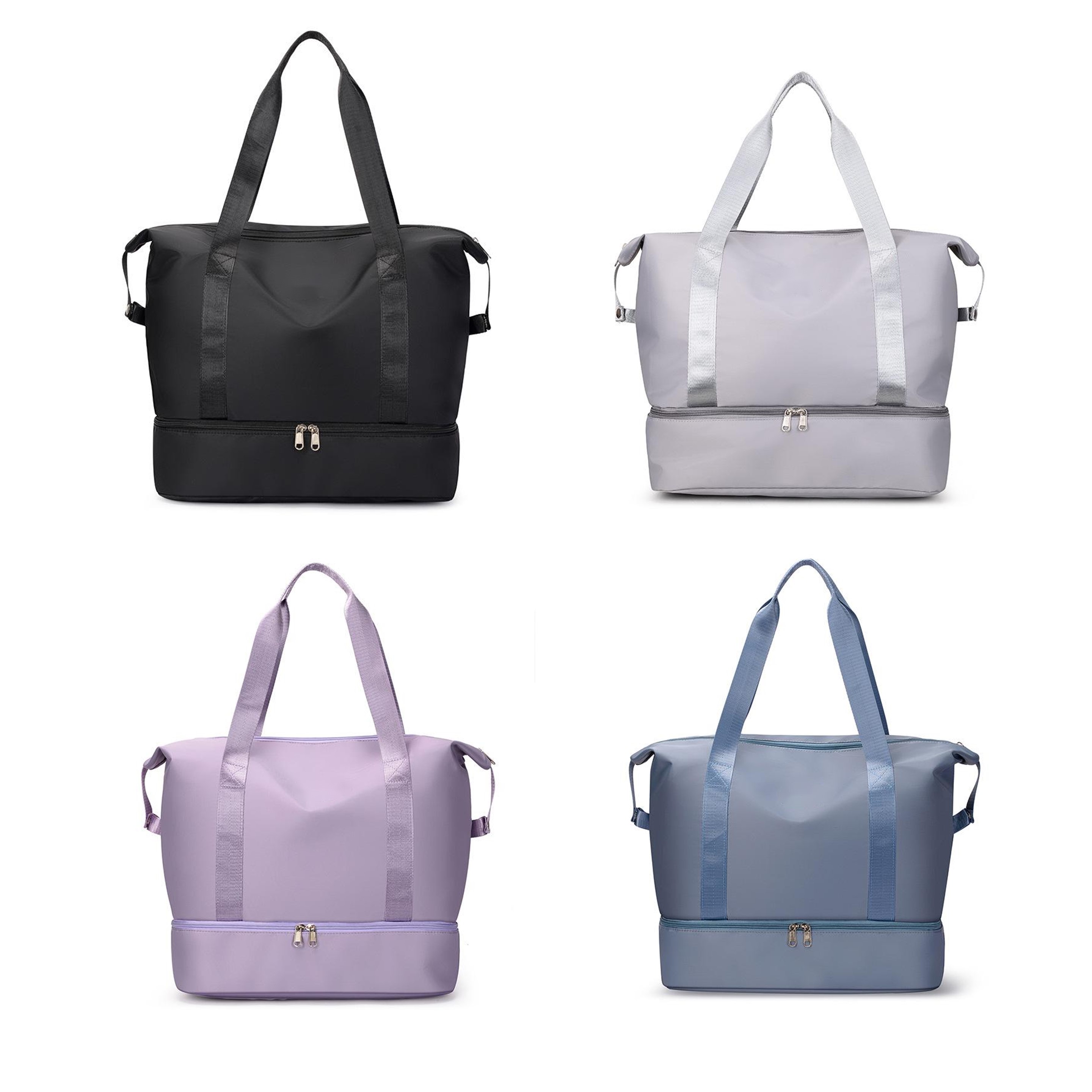 Women Travel Tote Bag with Shoe Compartment (direct import) 4