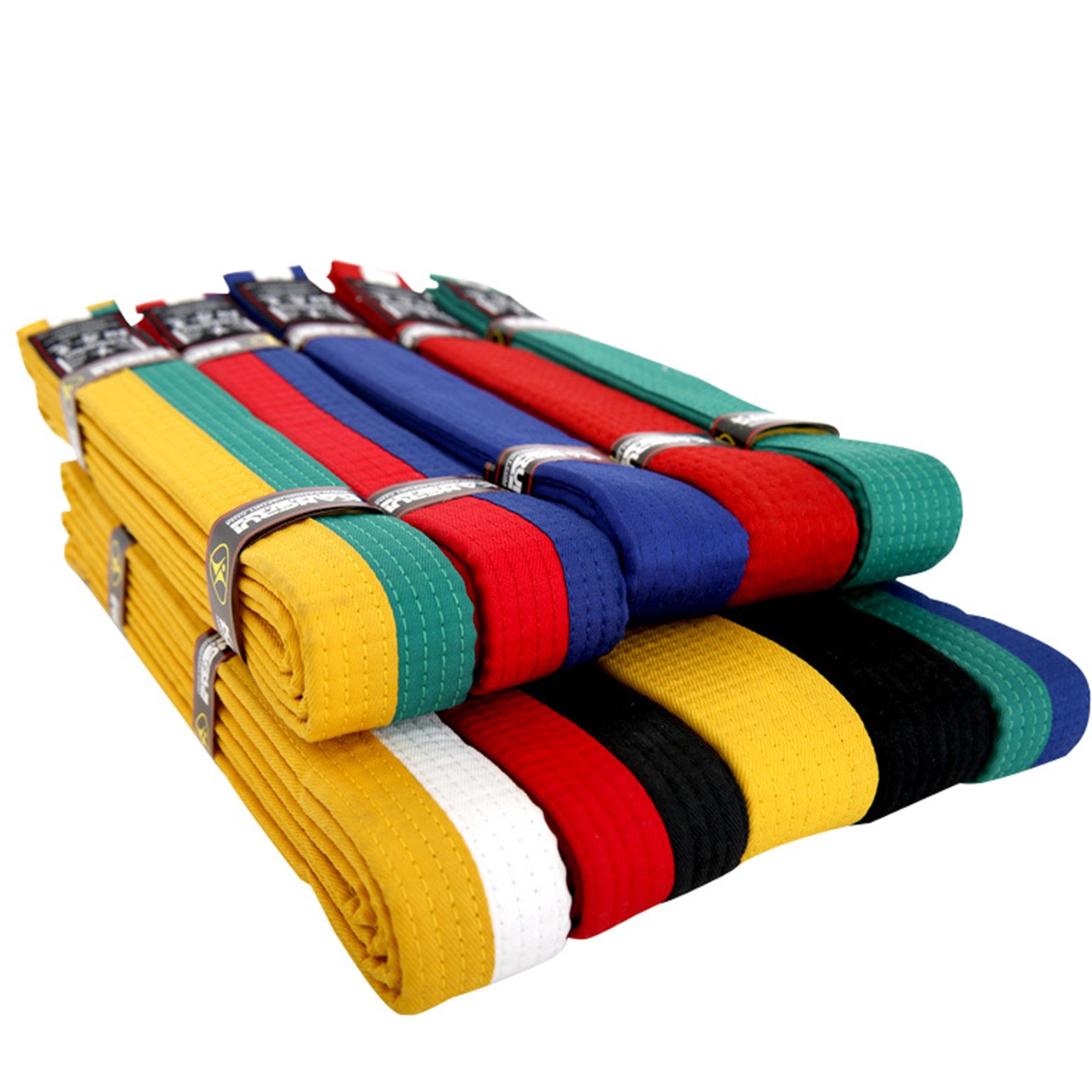 Double karate taekwondo belt 2