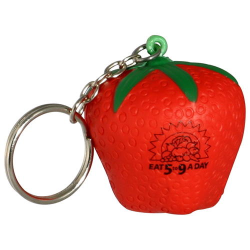 Strawberry Stress Reliever Key Chain 2
