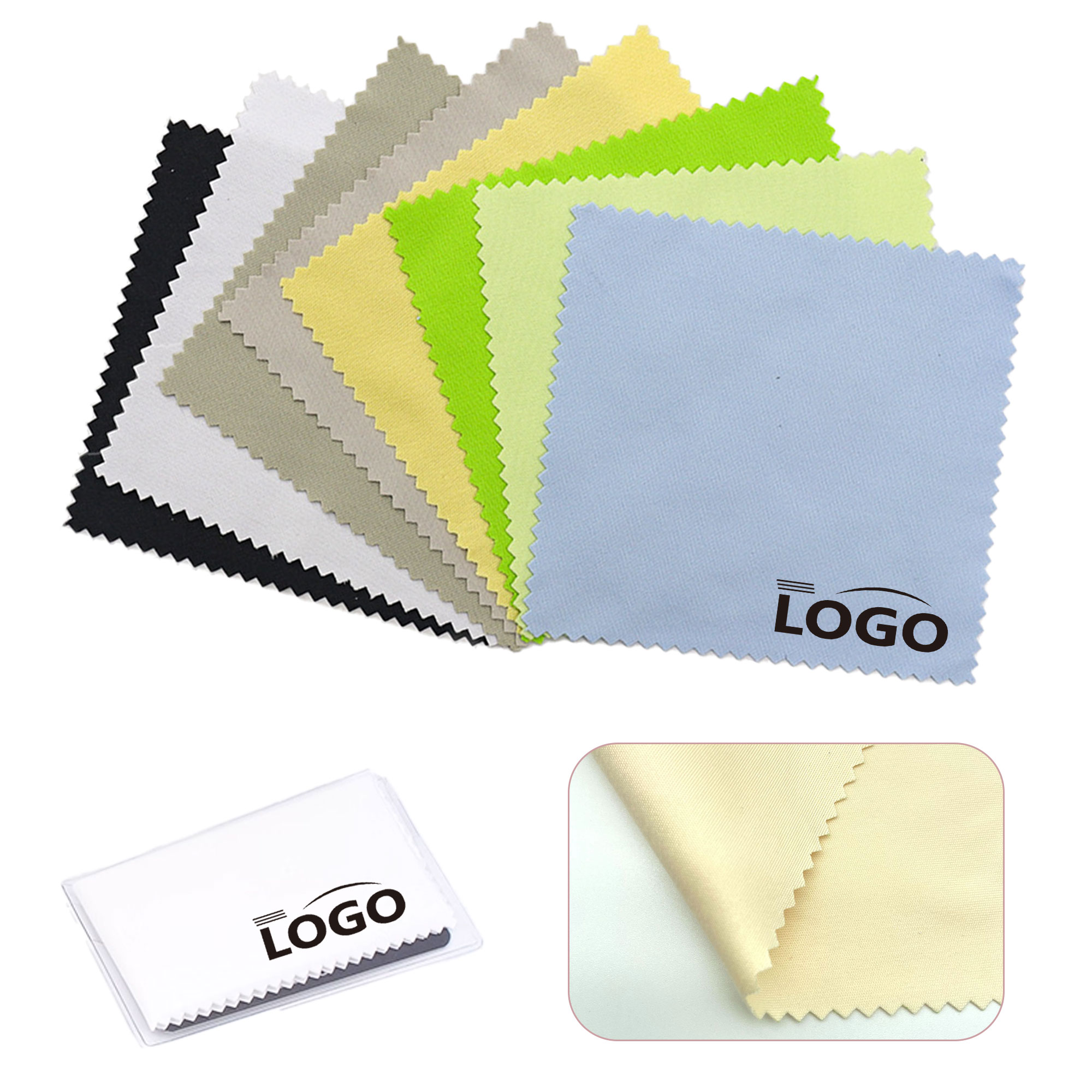 6x6 Inch Multicolor Microfiber Glasses Cleaning Cloths 2