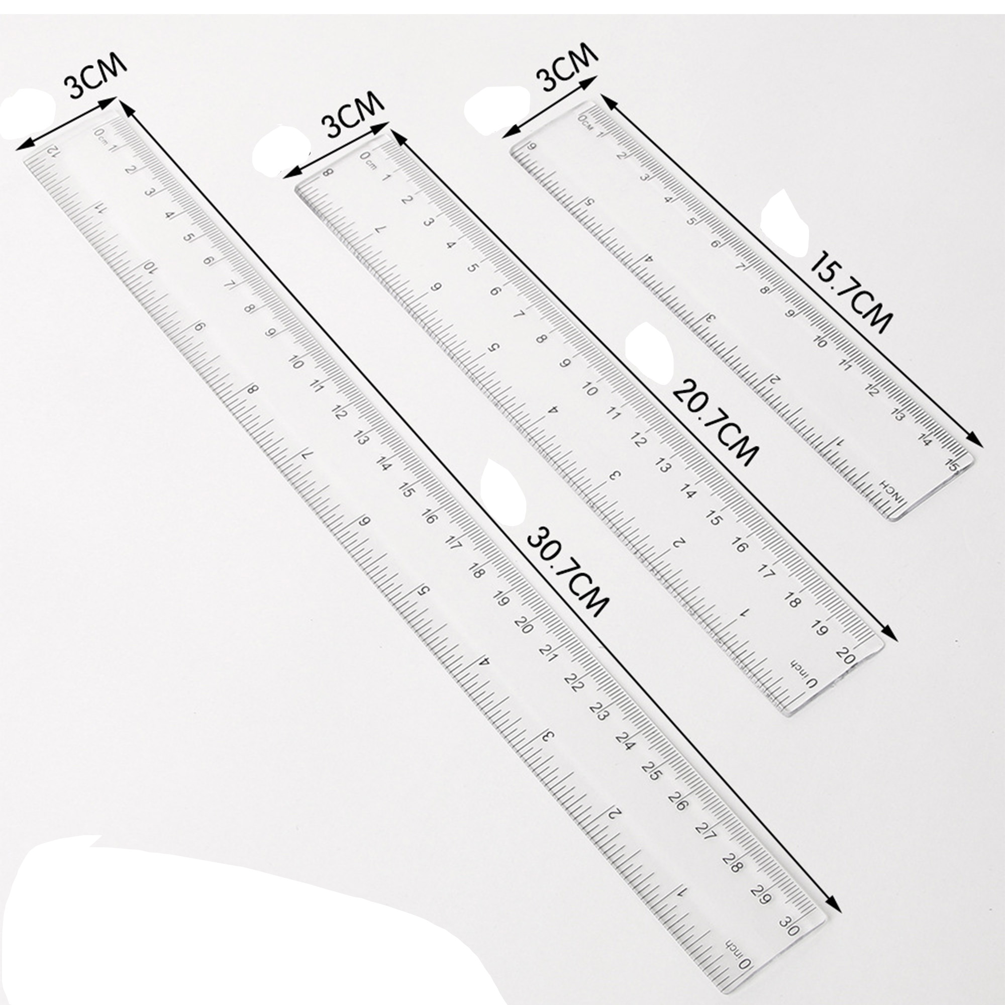 Transparent Measuring Tool Ruler 4