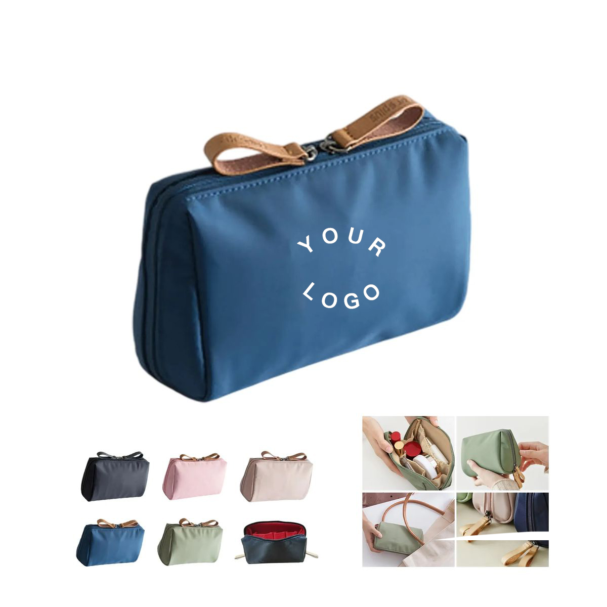 Portable Makeup Pouch Nylon Lightweight 4