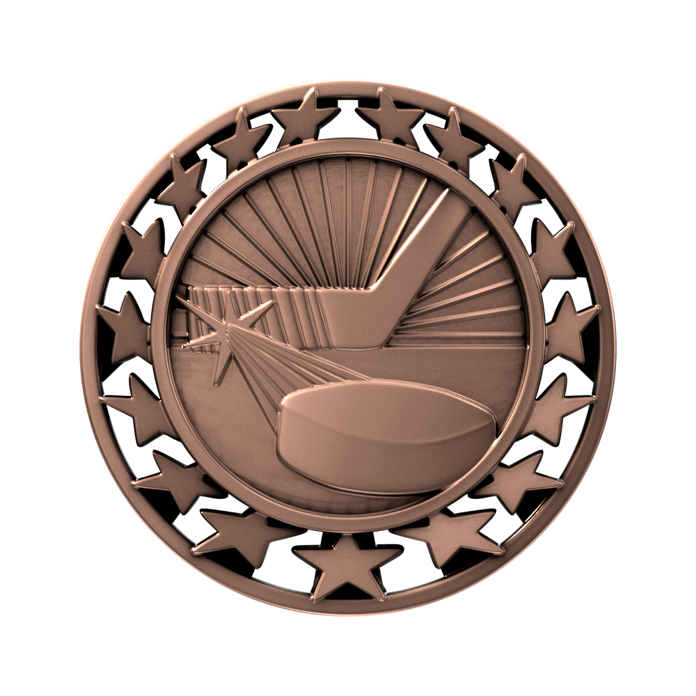 Hockey Star Medallion (2-1/2") 7