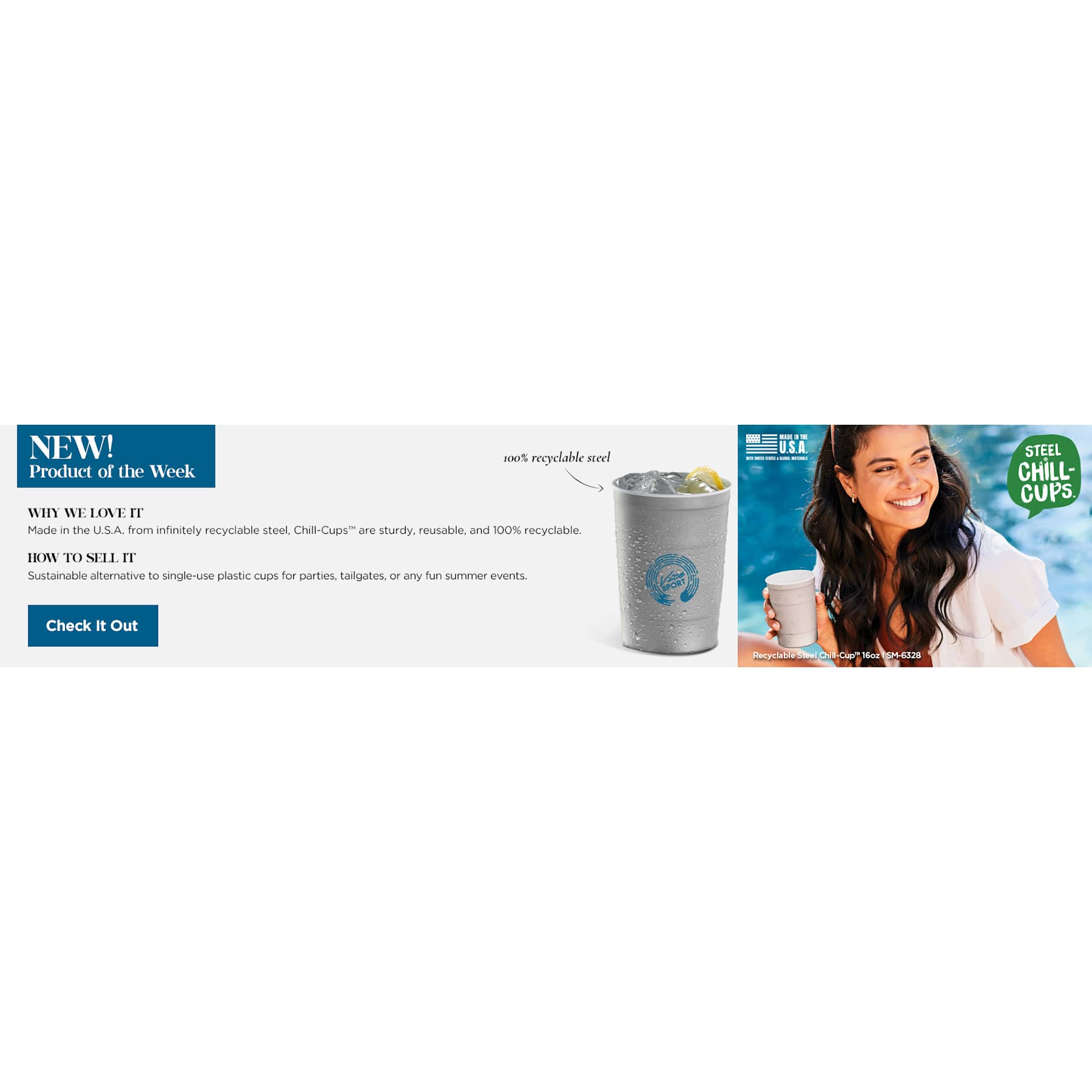 Recyclable Steel Chill-Cups™ 16oz 122