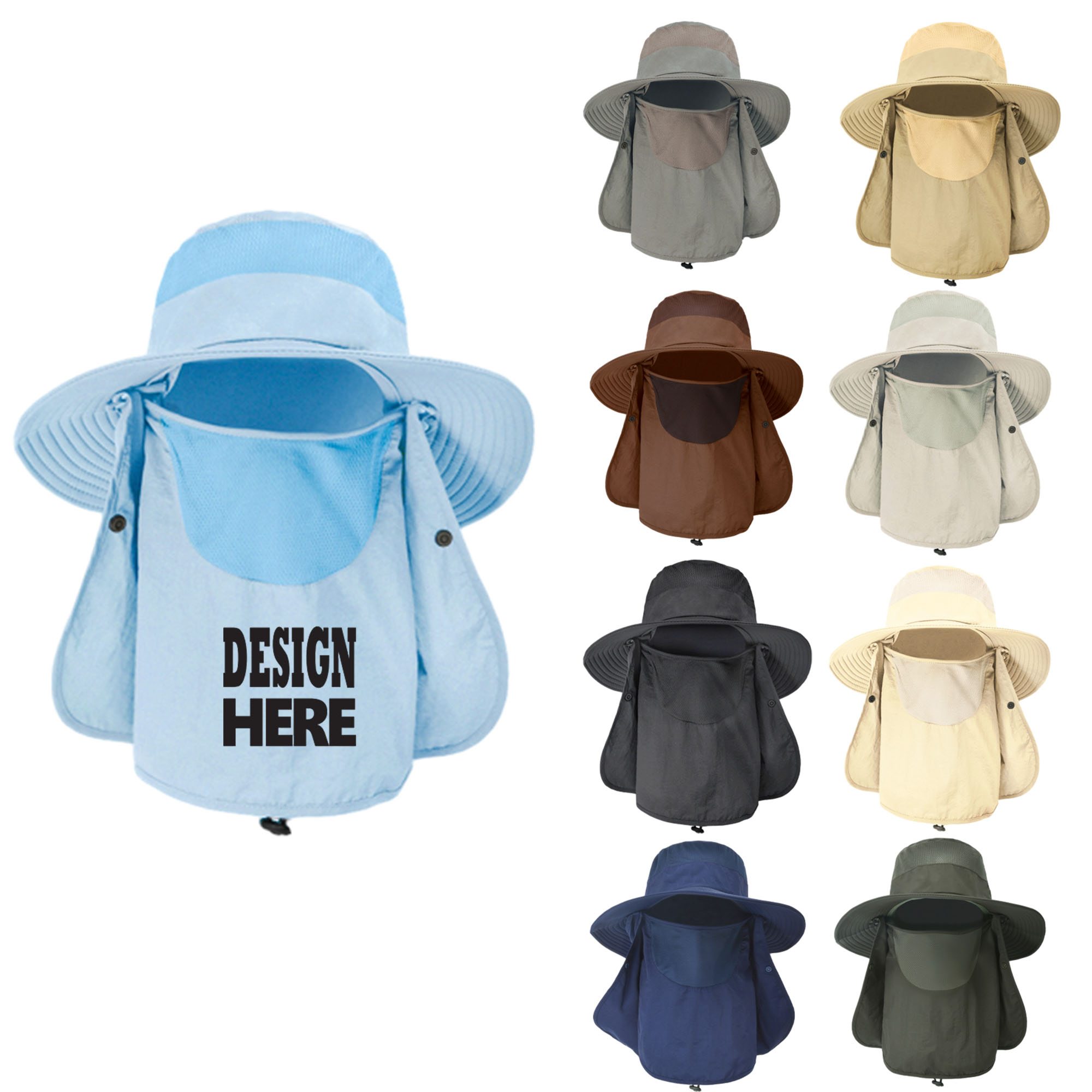 Outdoor UV Sun Protection Wide Brim Hat 2