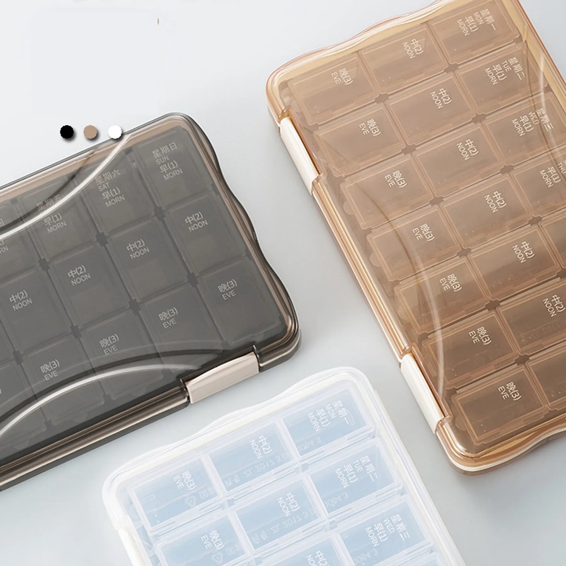 21 Grid Detachable Weekly Medicine Pill Box 5