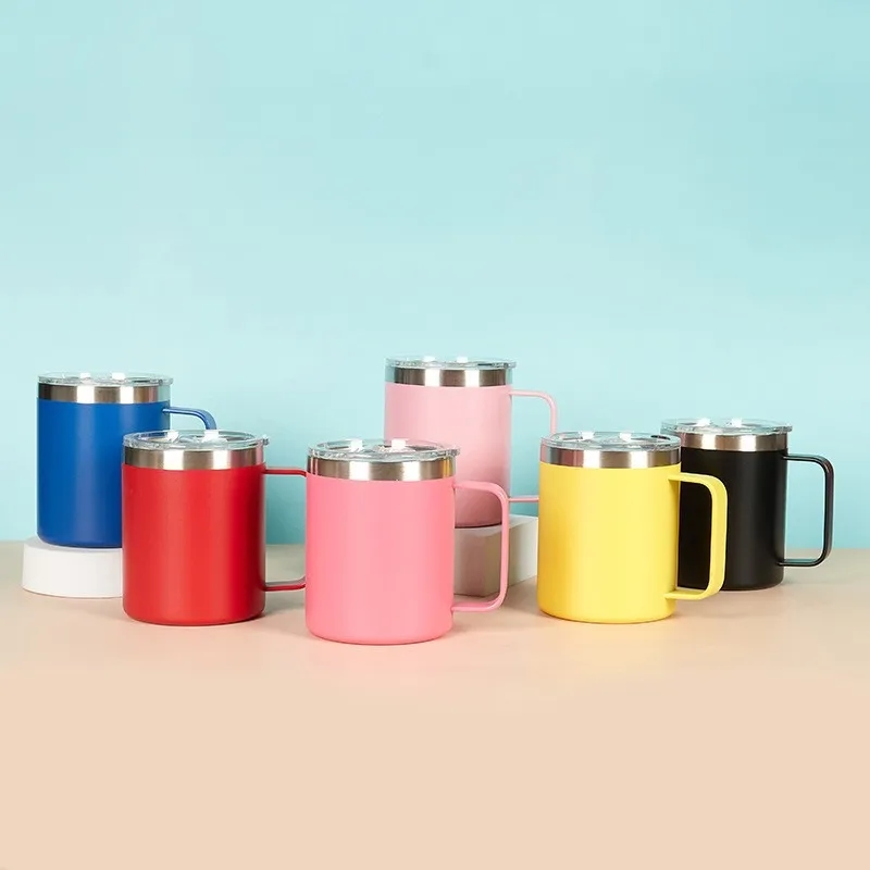 12 oz. Stainless Steel Mug With Handle 1