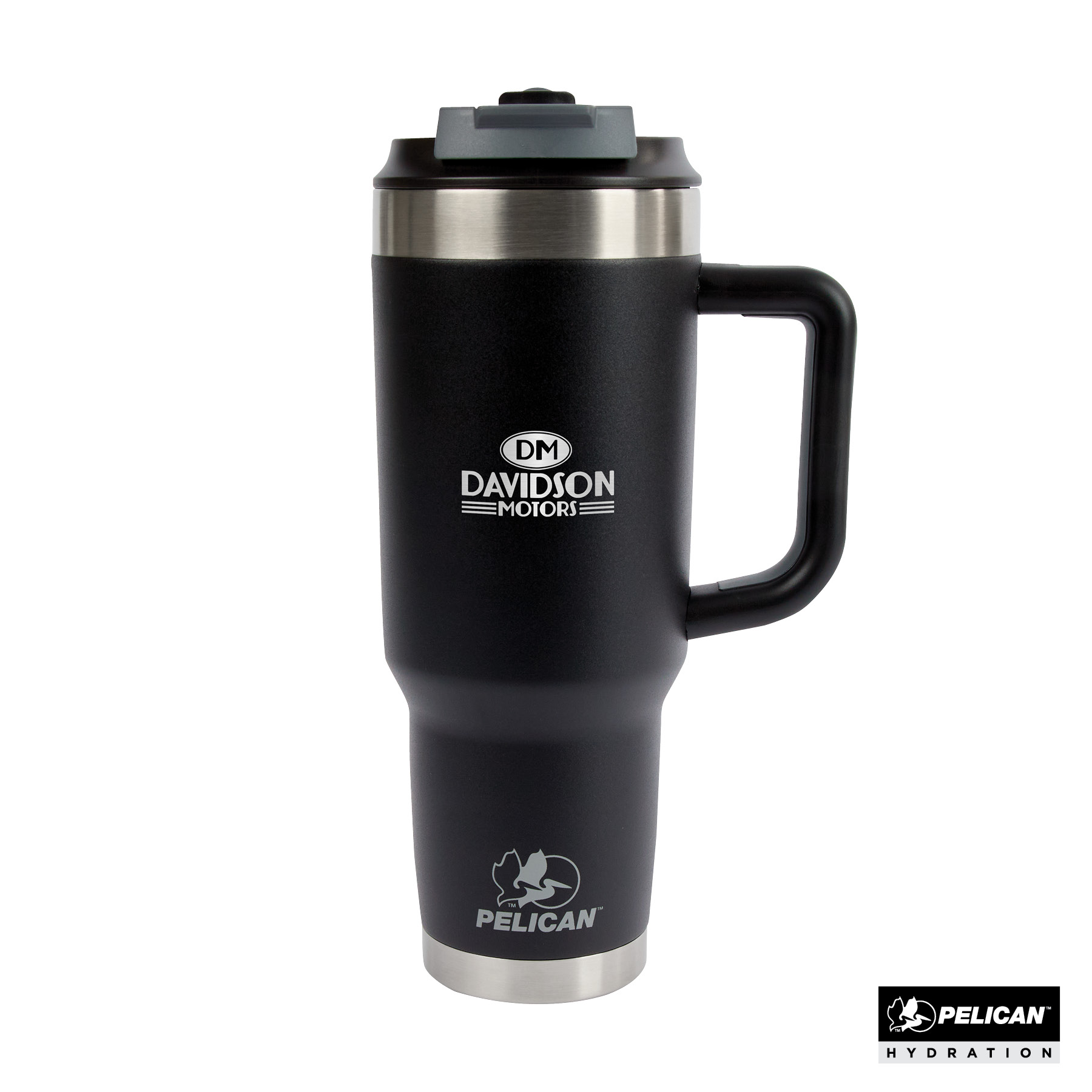 Pelican Porter™ Dual 40 oz. Dual Lid, Recycled Double Wall Stainless Steel Travel Tumbler 75