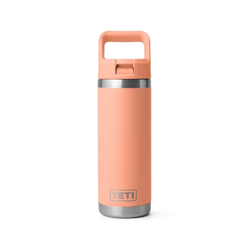 YETI Rambler 18 OZ Bottle w/ Color Matched Straw - Laser Engraved 3
