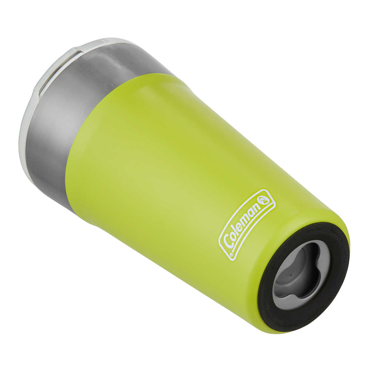 20 oz Green and Blue Stainless Steel Coleman Tumblers with Straw