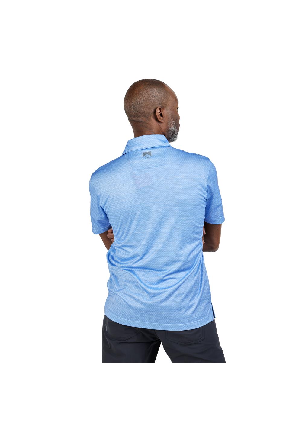Storm Creek Men's Unwinder Printed Bamboo Short Sleeve Polo 16