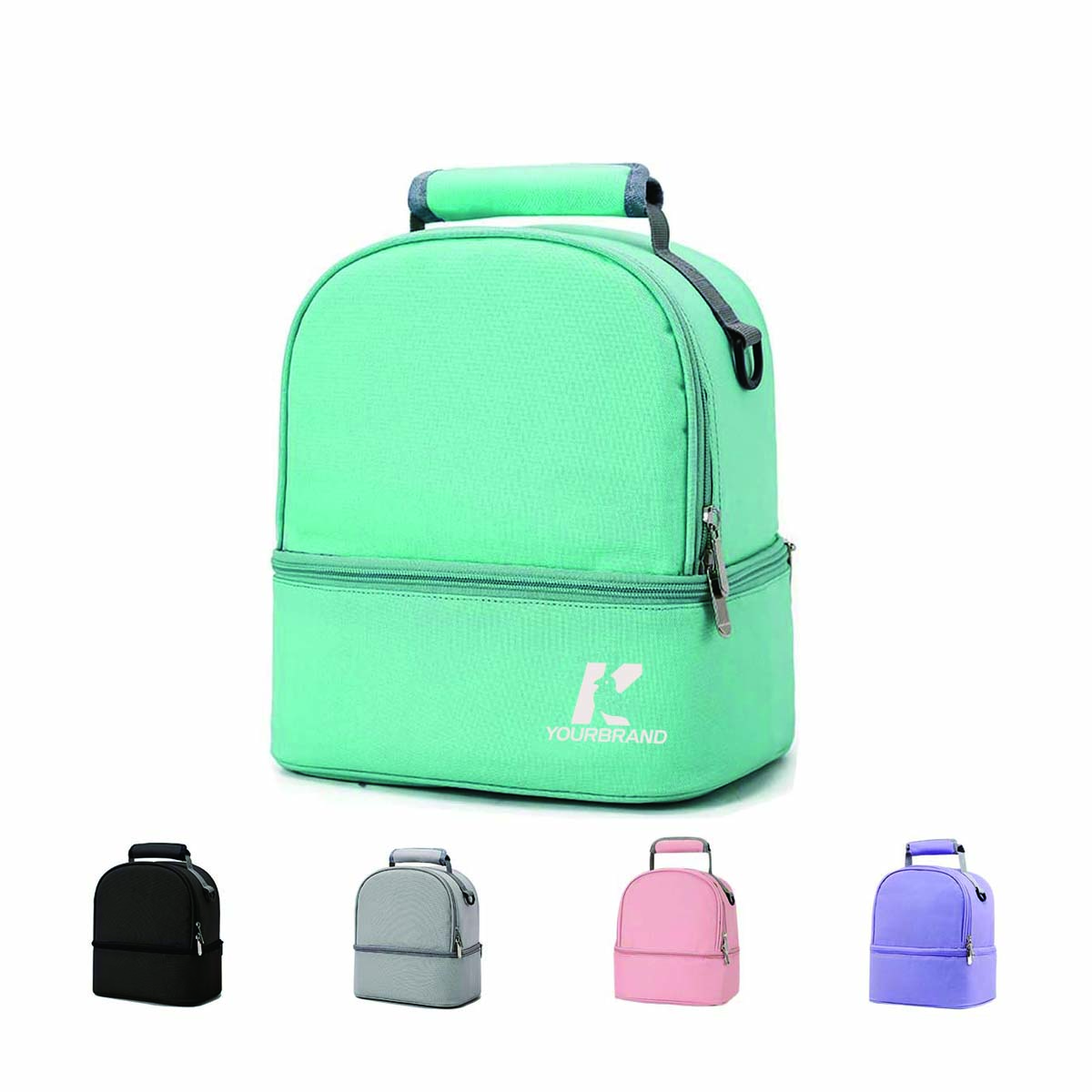 Insulated Breastmilk Cooler Baby Bottle Bag with Strap 2