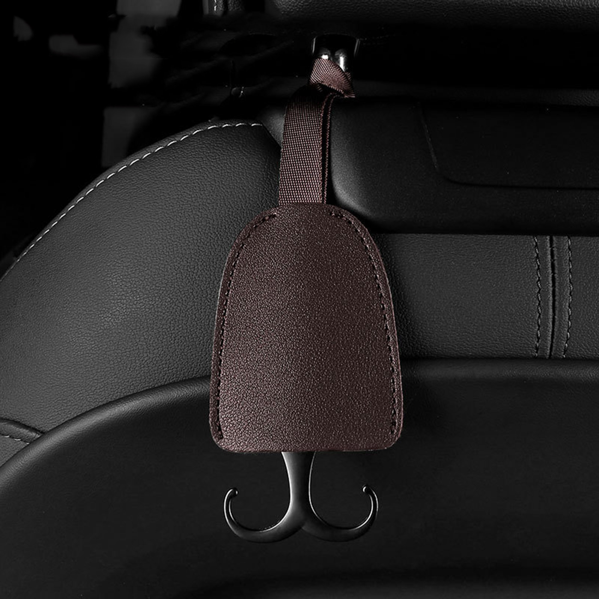 Vegan Leather Car Seat Back Hook 6