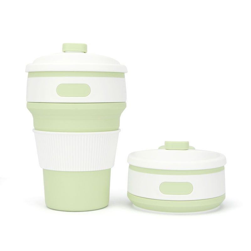 12 OZ Portable Foldable Silicone Coffee Cup 3