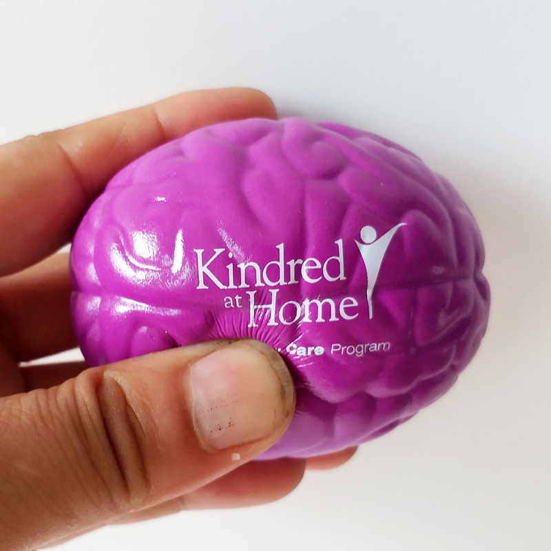 Simulate Brain-Shaped Stress Reliever Ball---2.8" x 2.2" x 1.77" 3