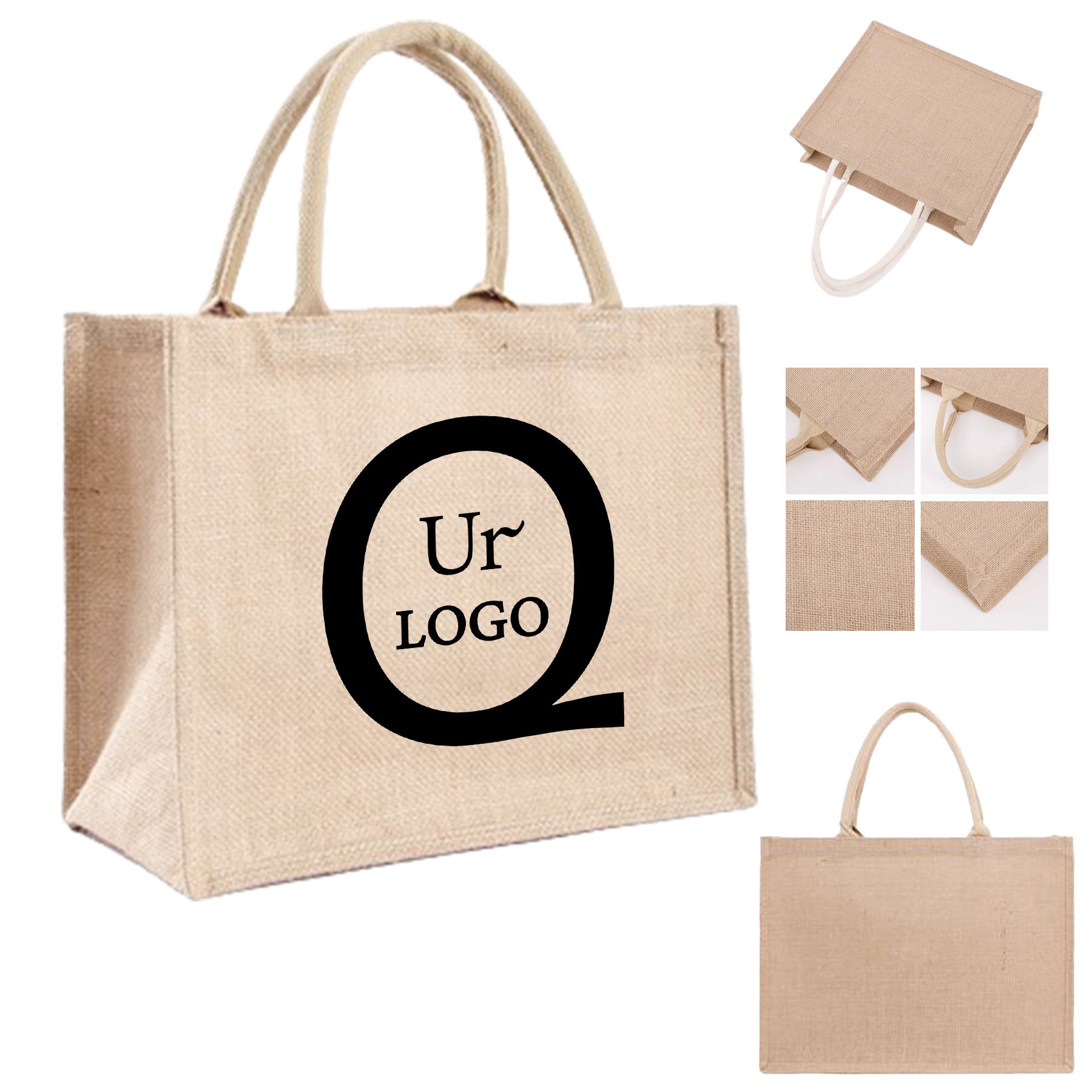 Burlap Tote Bag