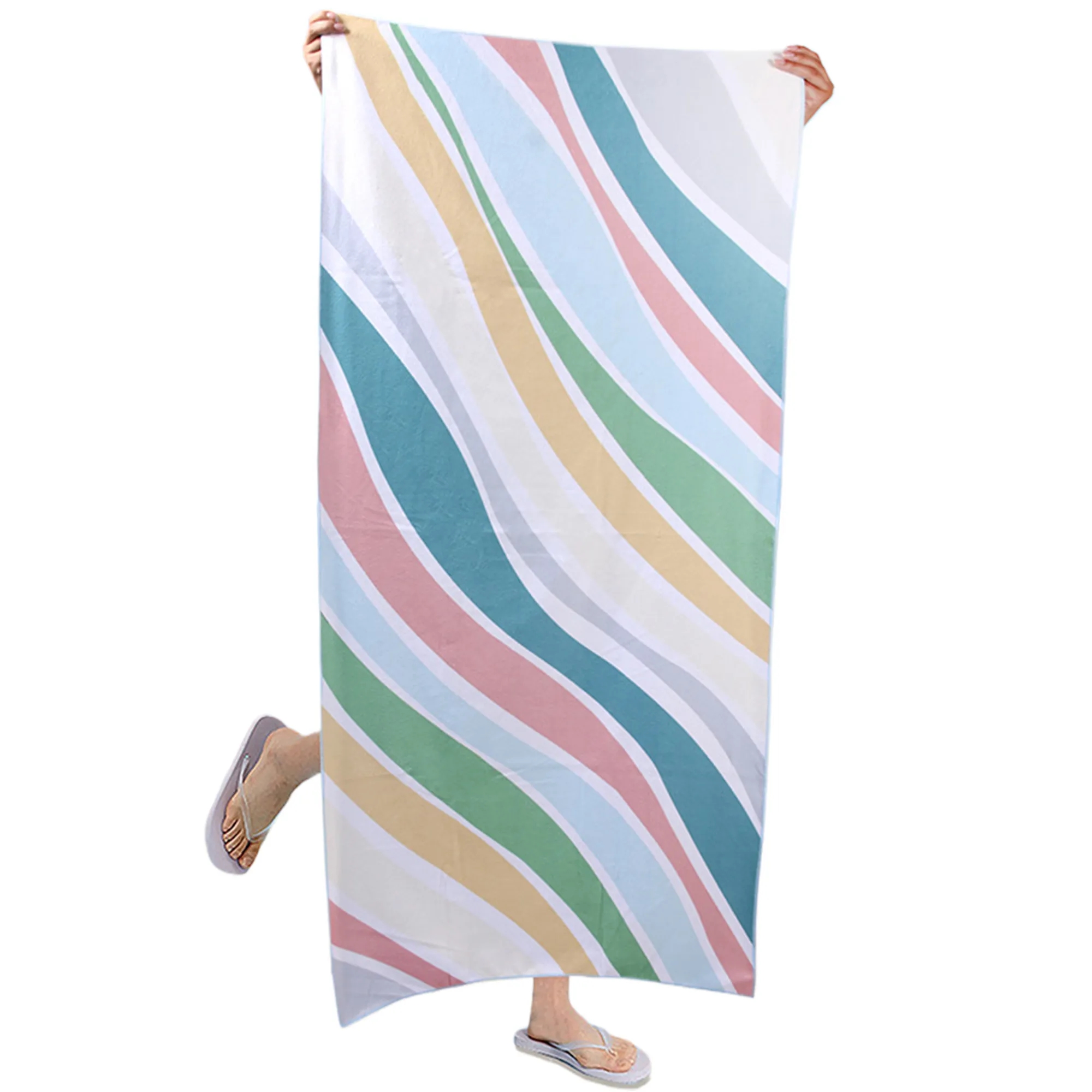 MOQ50 Custom Ultra Fine Fiber Quick Dry Beach Towel 4