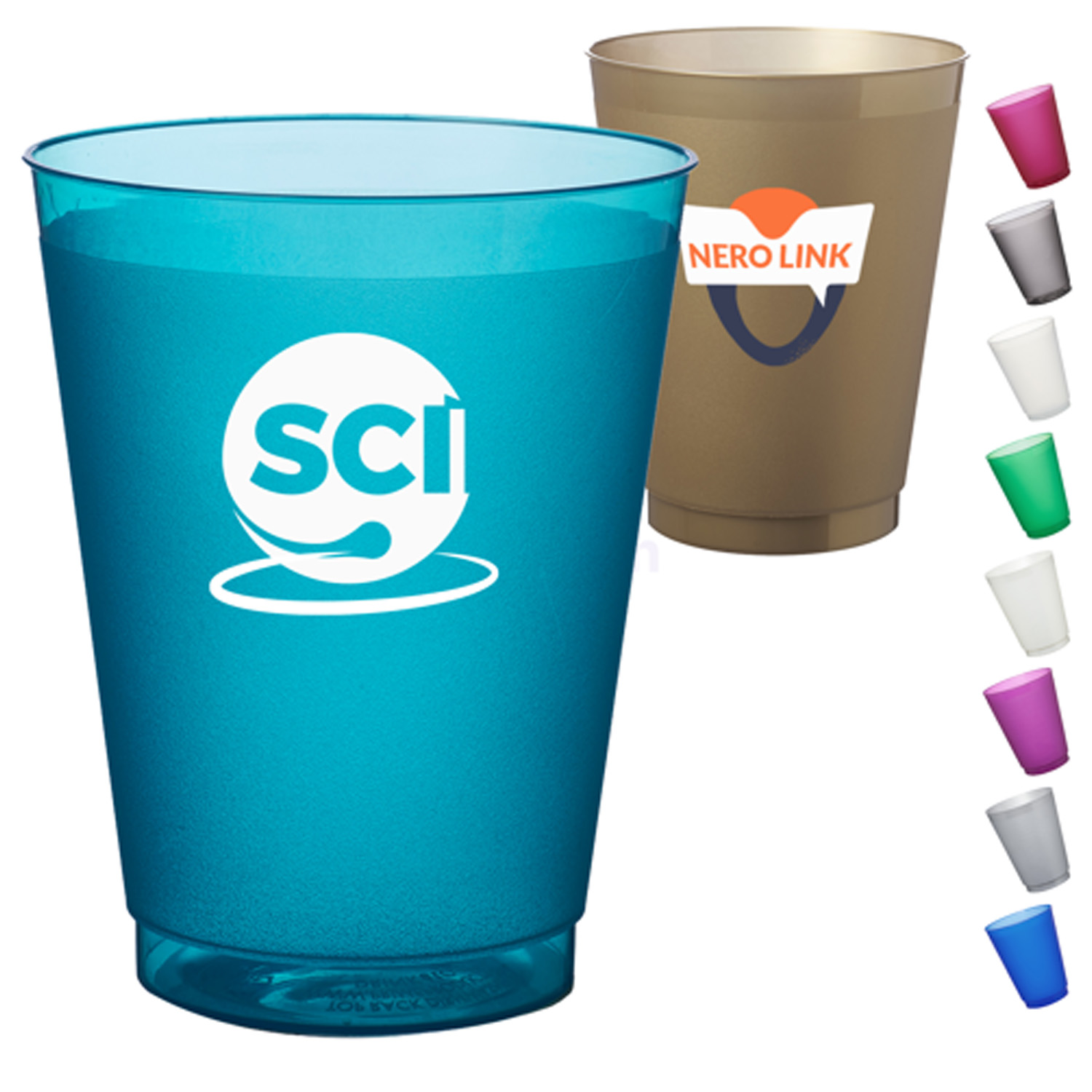 Frosted Stadium Cup w/ Flexible Plastic 16 oz. Stadium Cups 1