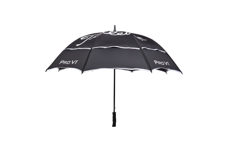Titleist Tour Double Canopy Umbrella - Black/White 2