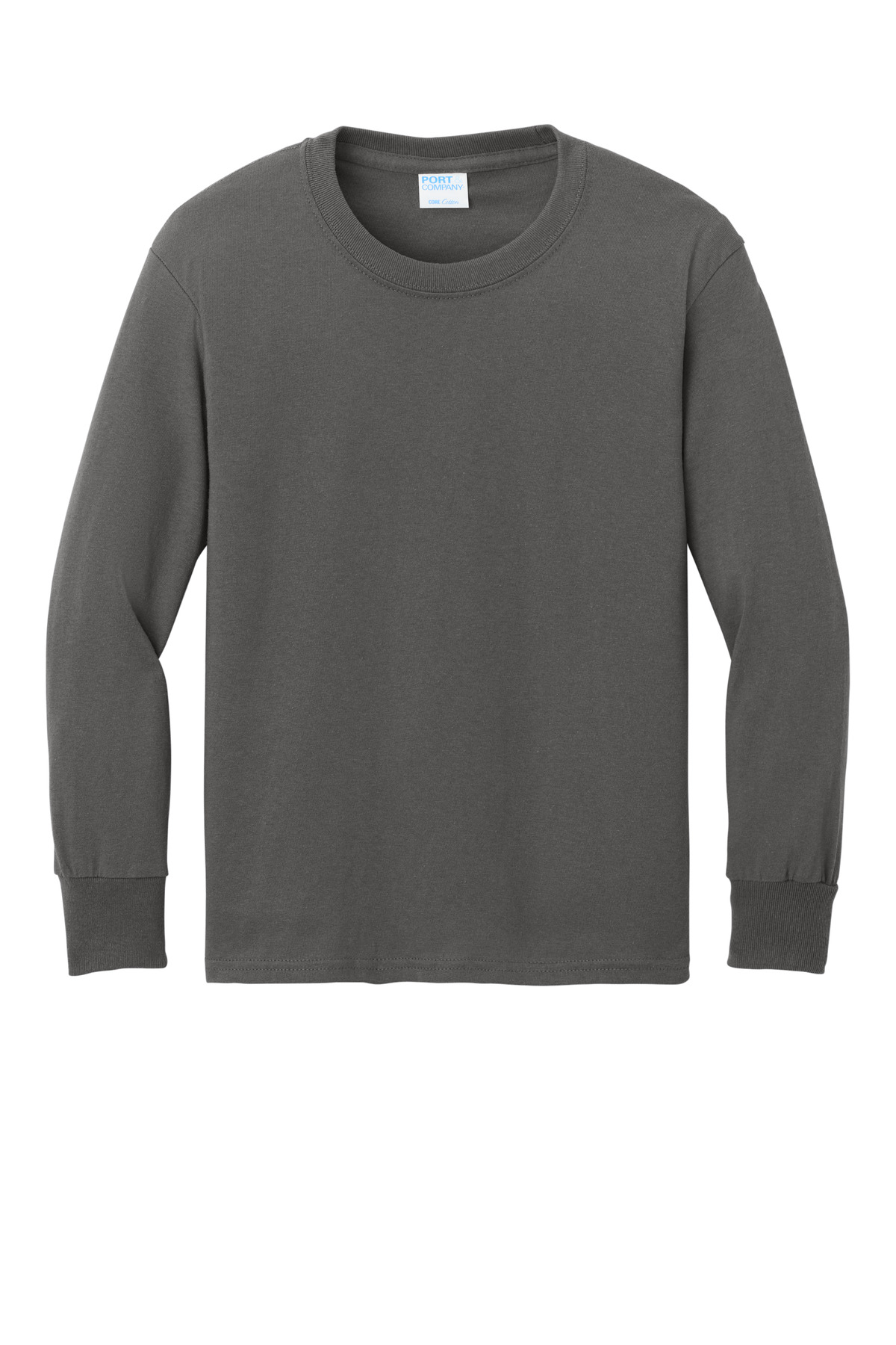 Port & Co Youth Long Sleeve Core Cotton Tee. PC54YLS 43