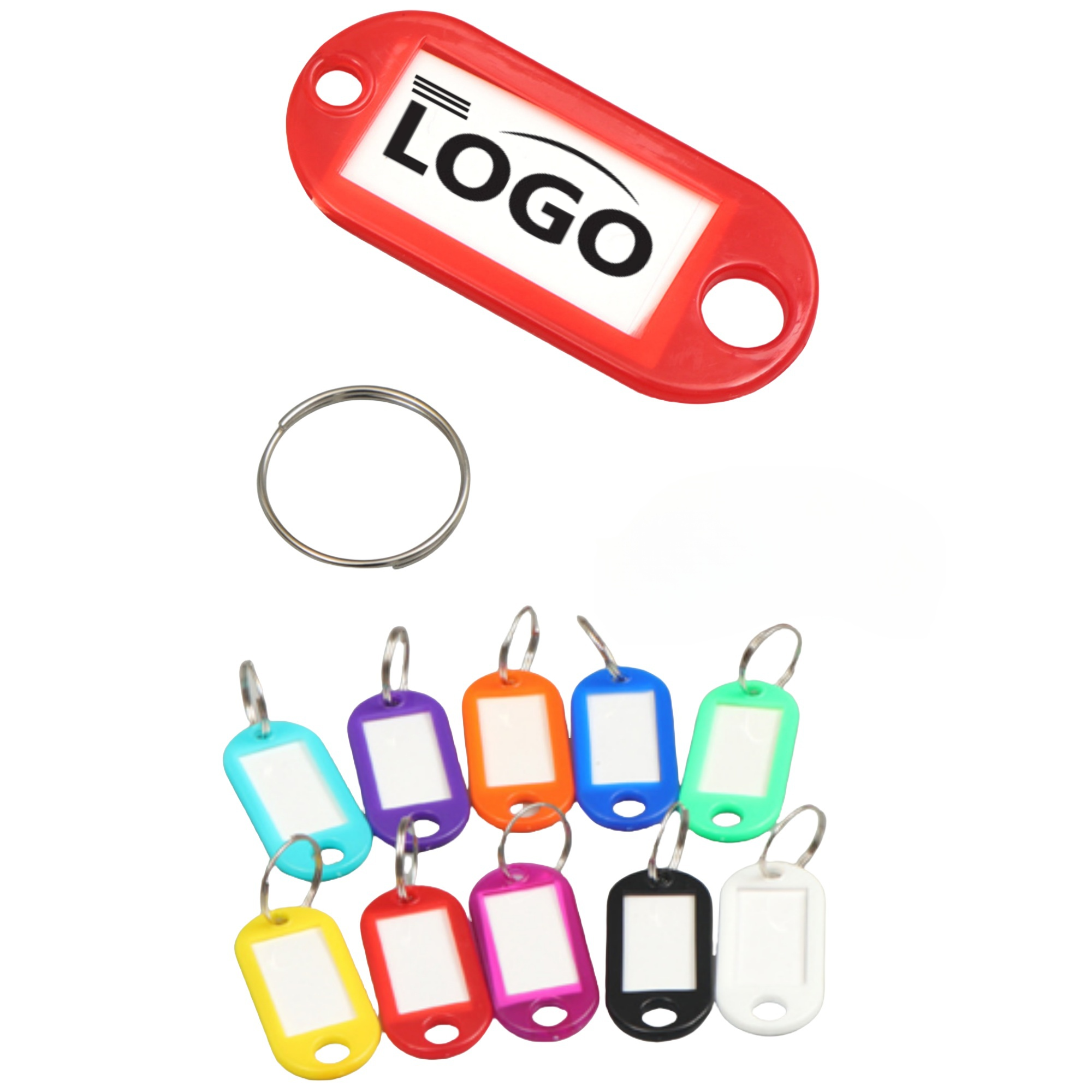 Plastic Colored Label Key Plate 2