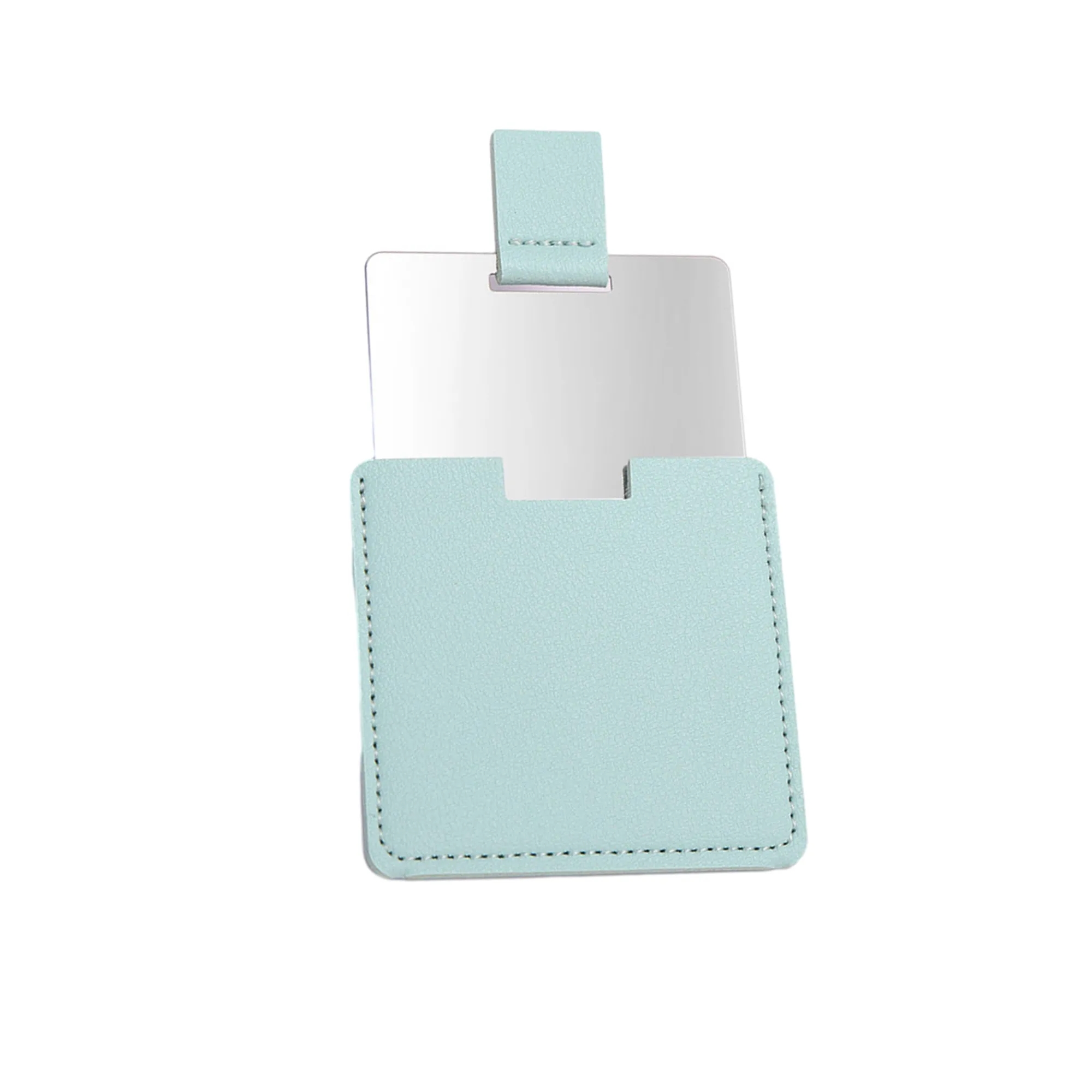 PU Case Shatterproof Stainless Steel Makeup Mirror 3