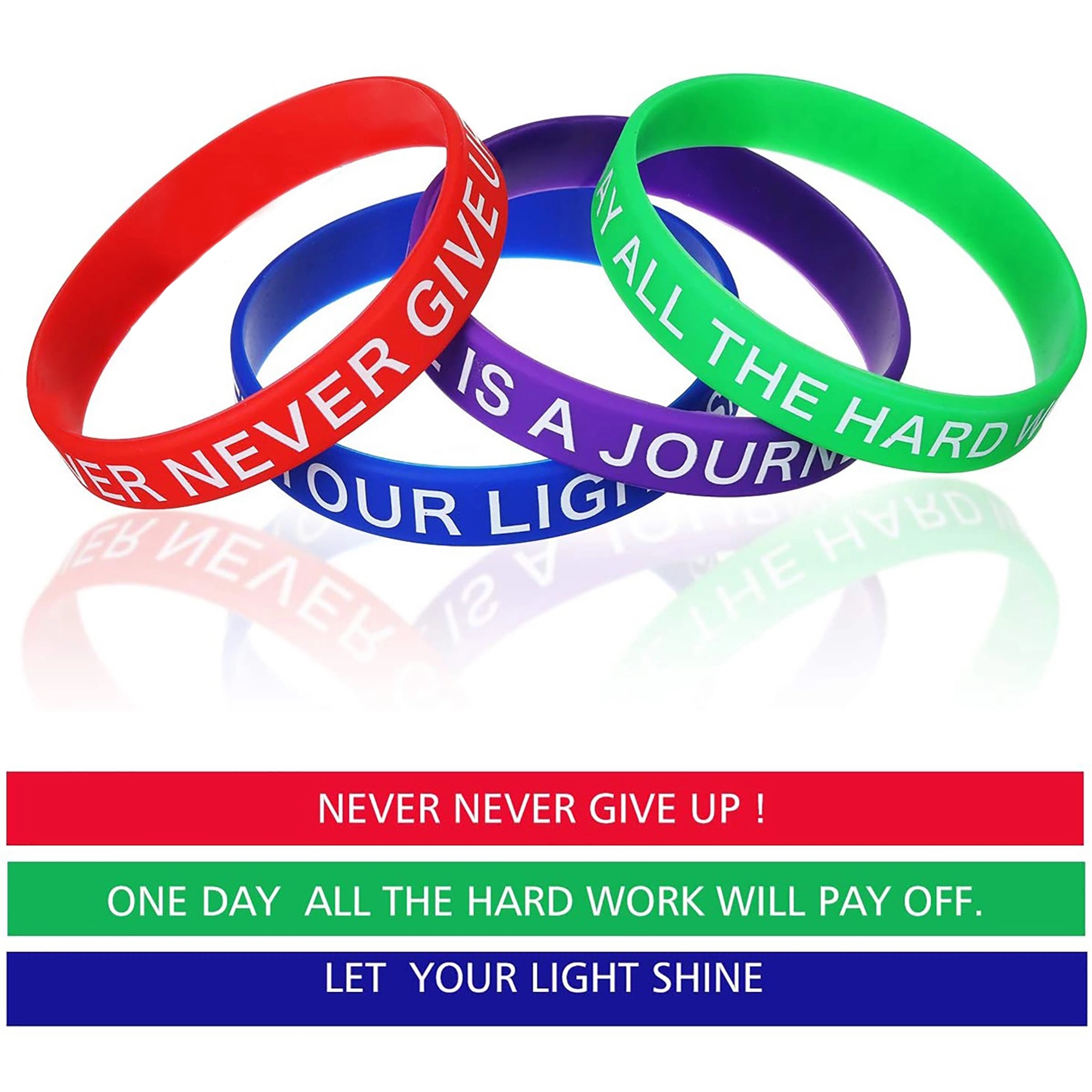 Custom Silicone Wrist Band MOQ 100PCS 2