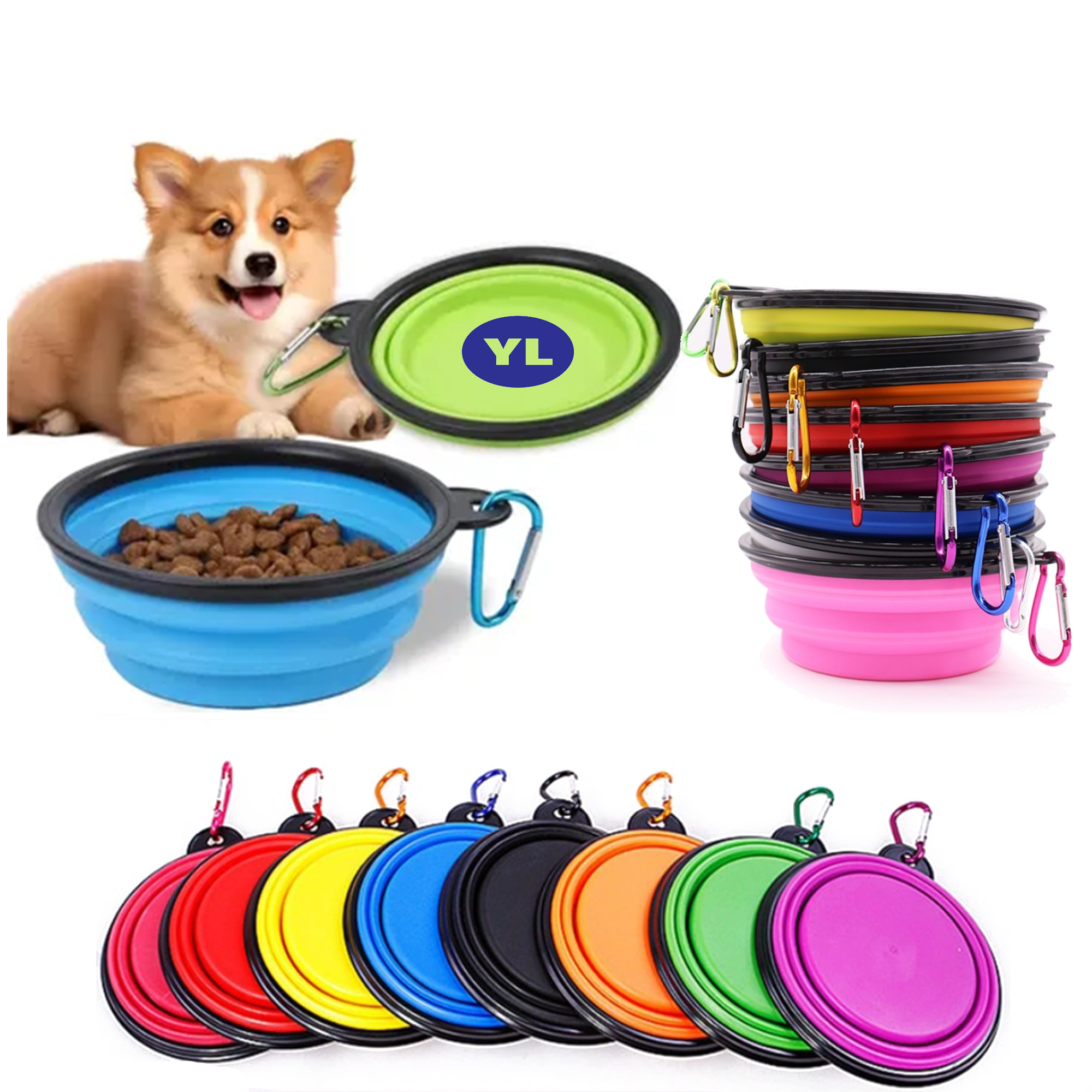 TPE Outdoor Drinking Portable Dog Bowl 2