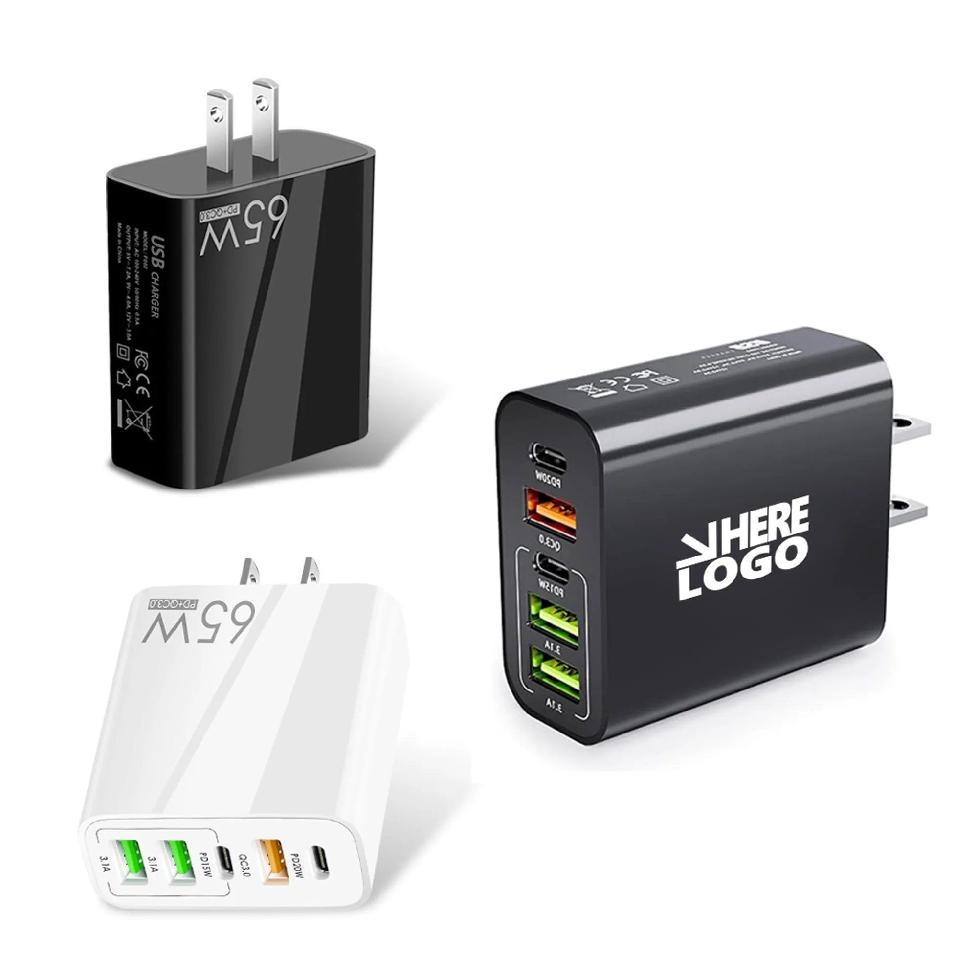 65W 5Port Mobile Phone Quick Charger 2