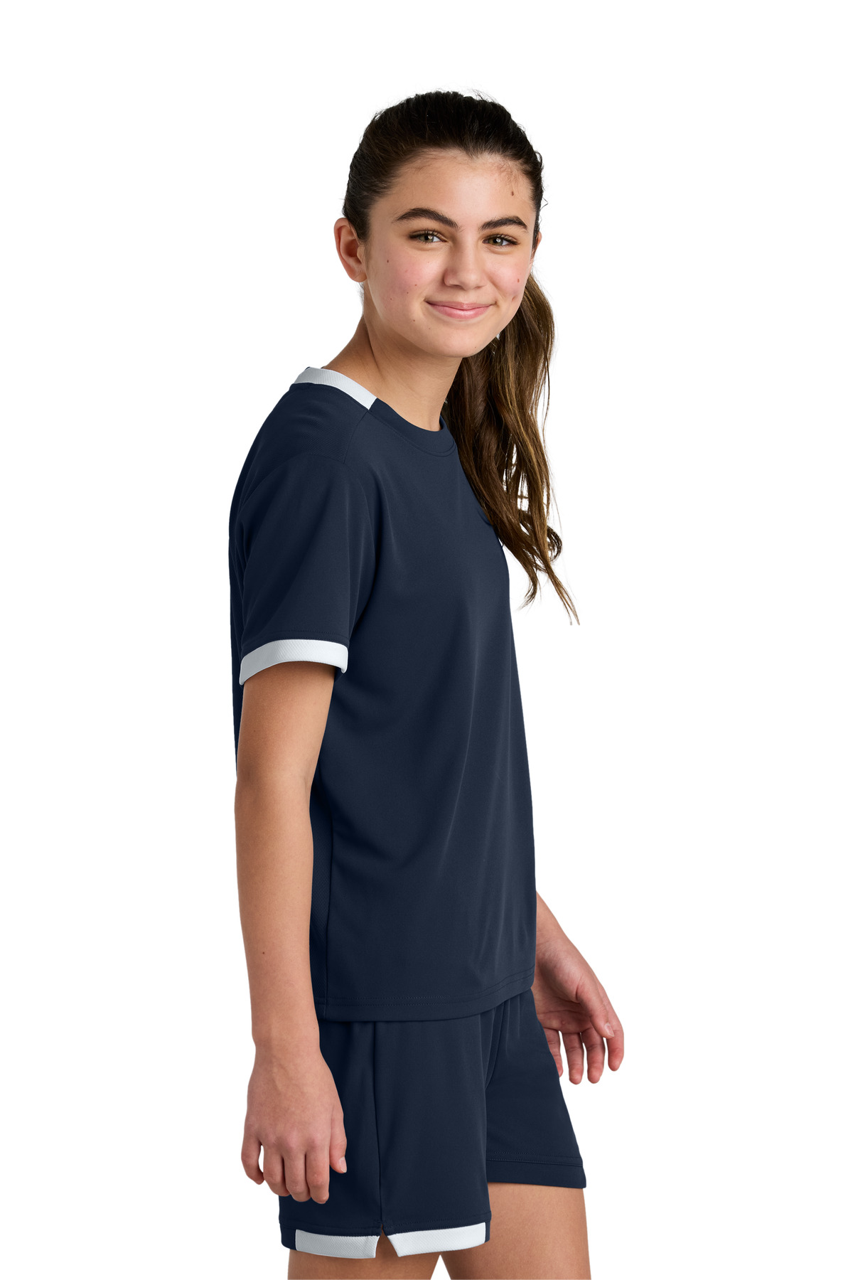 Sport-Tek Youth Club Short Sleeve Crew YST440 32