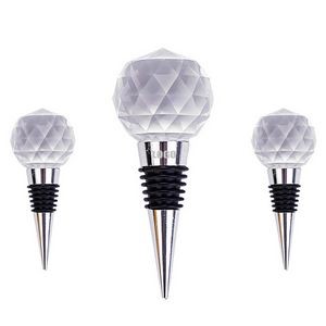 Stylish Diamond Ball Shaped Wine Cork Bottle Stopper 2
