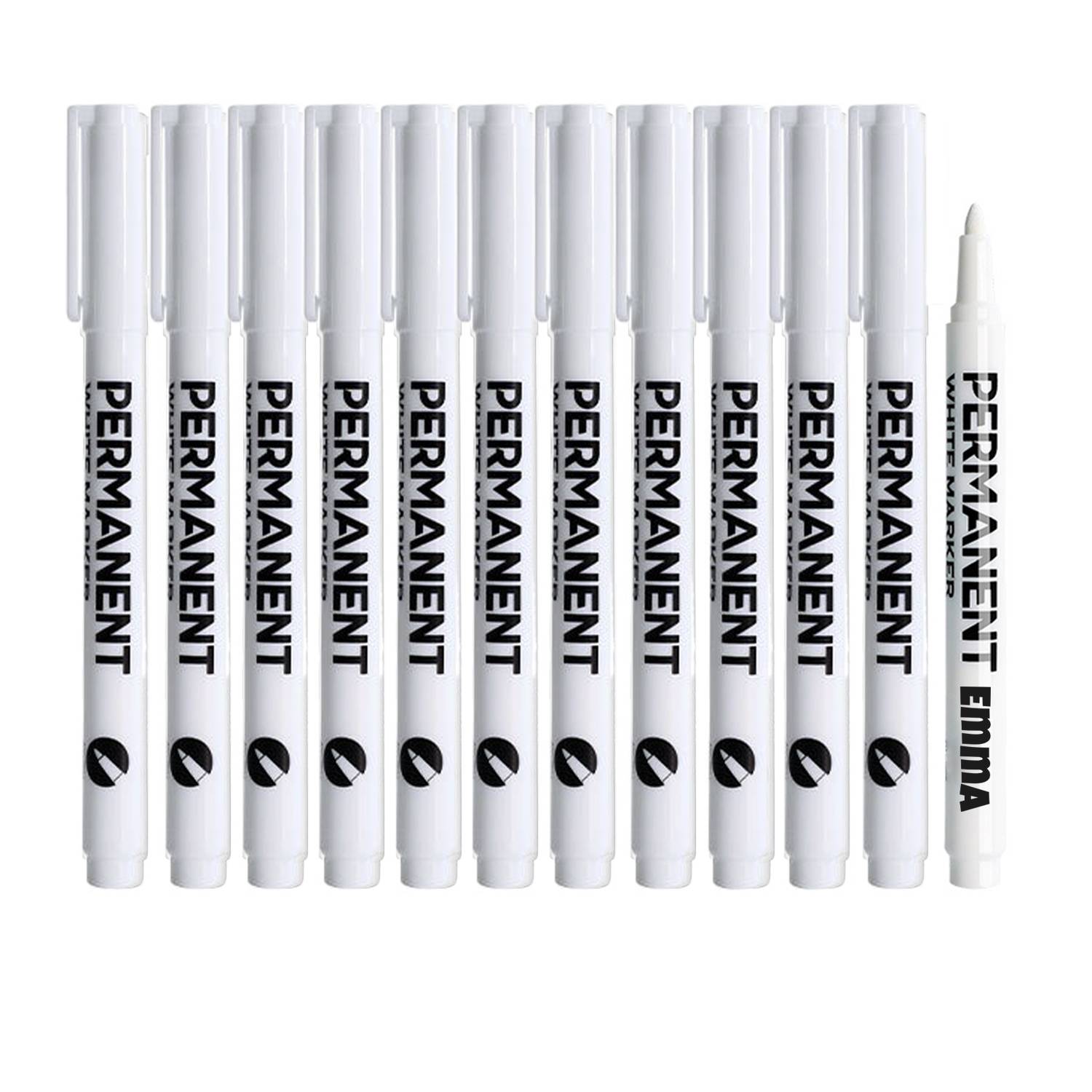 12 Pack White Permanent Marker Pens 3