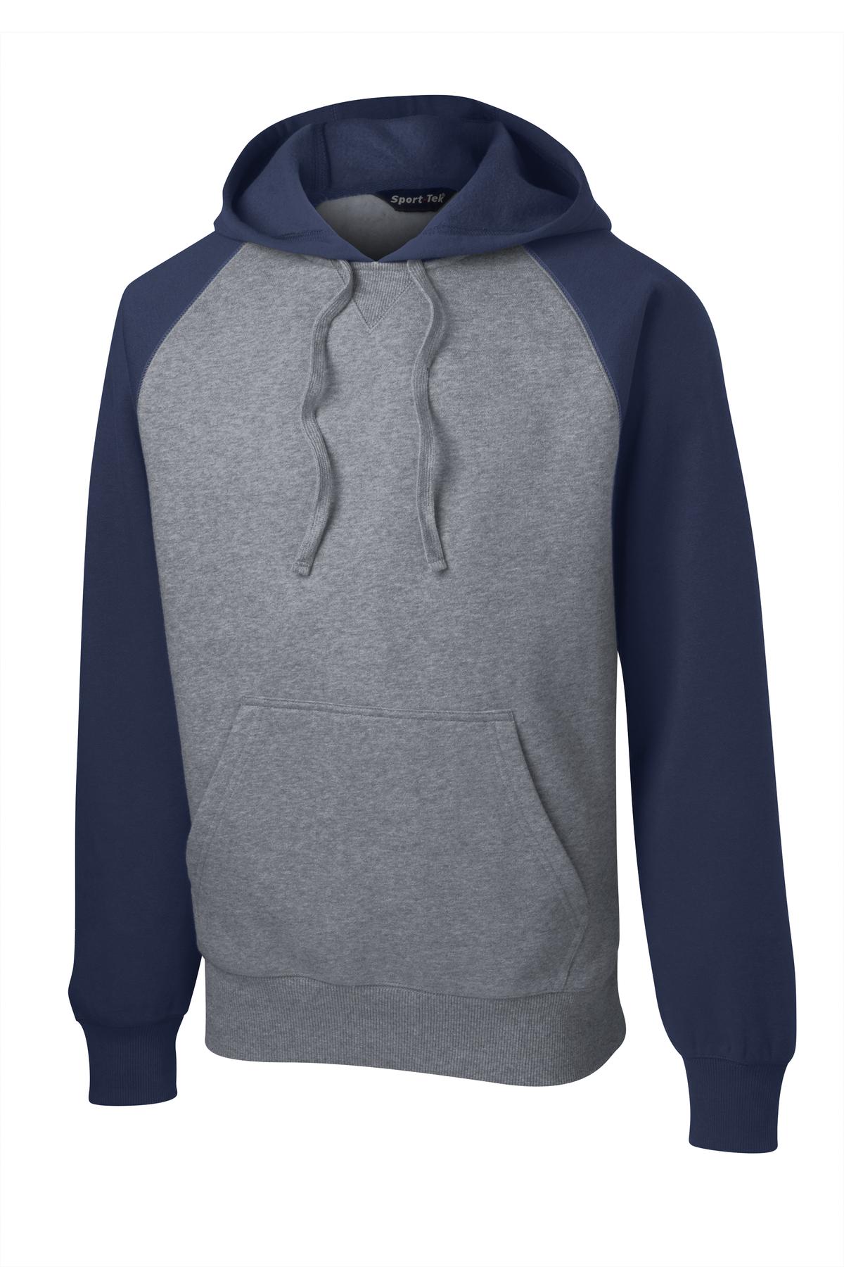 Sport-Tek Raglan Colorblock Pullover Hooded Sweatshirt. ST267 7