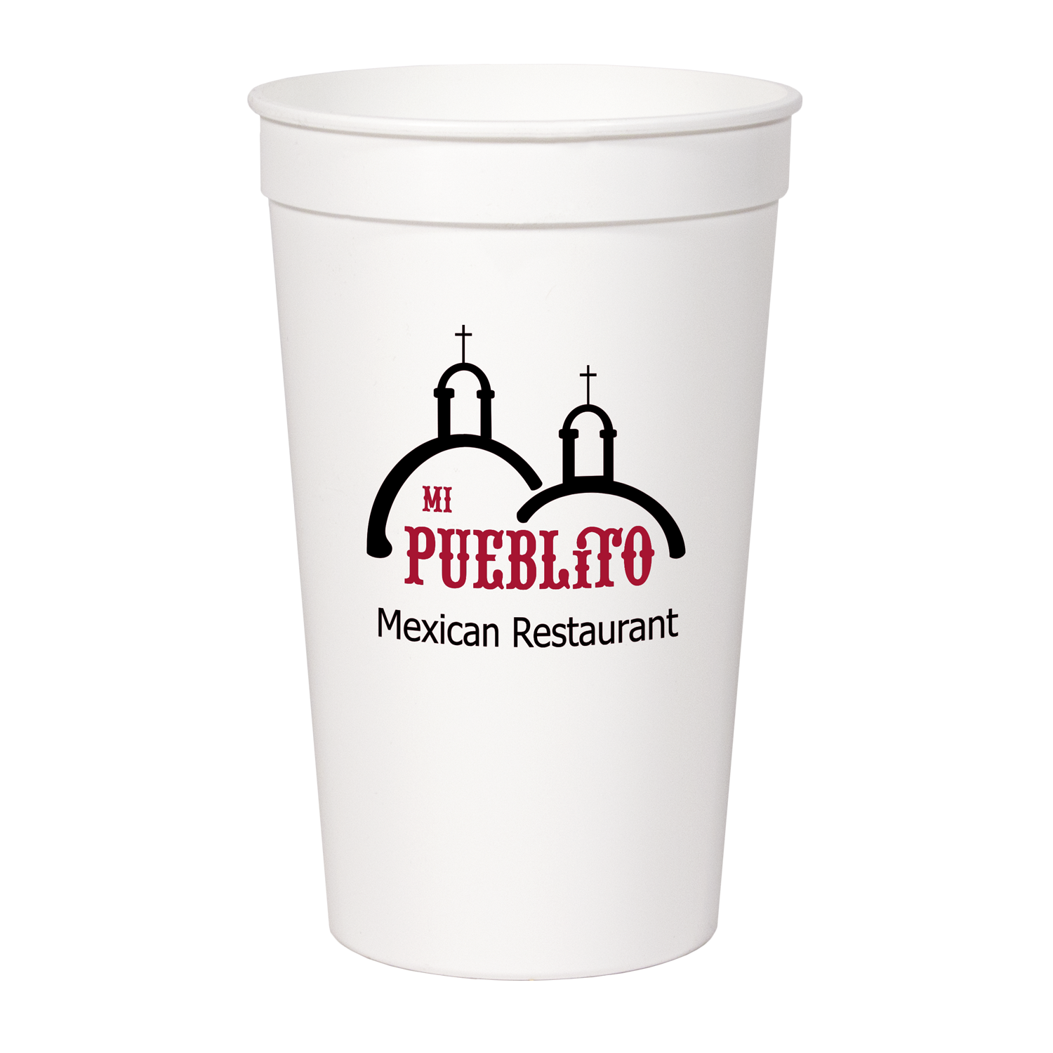 22 oz Smooth White Stadium/Souvenir Cup High Speed-Offset Printing 4-color Process NOT available