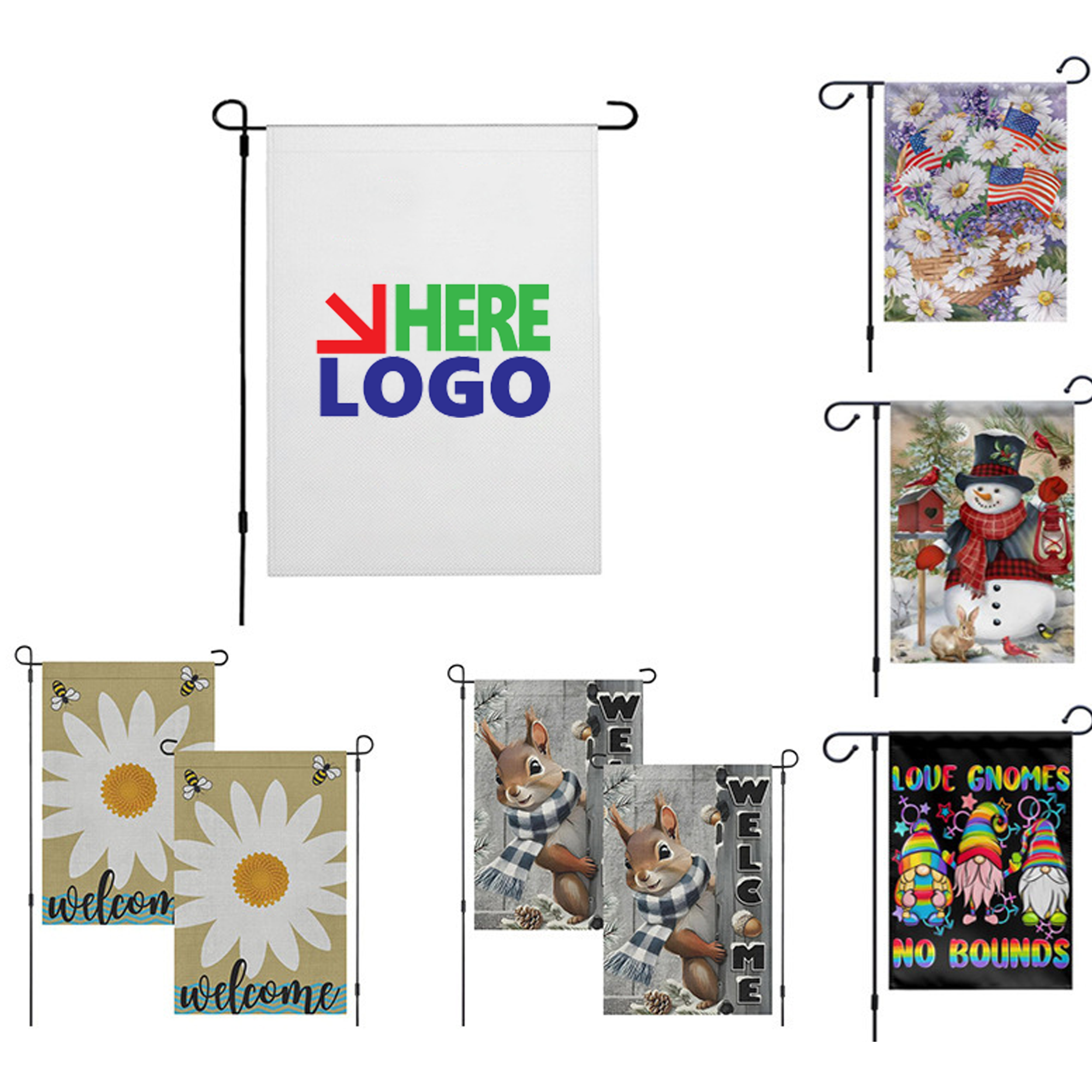 Custom Single Garden Flag 2