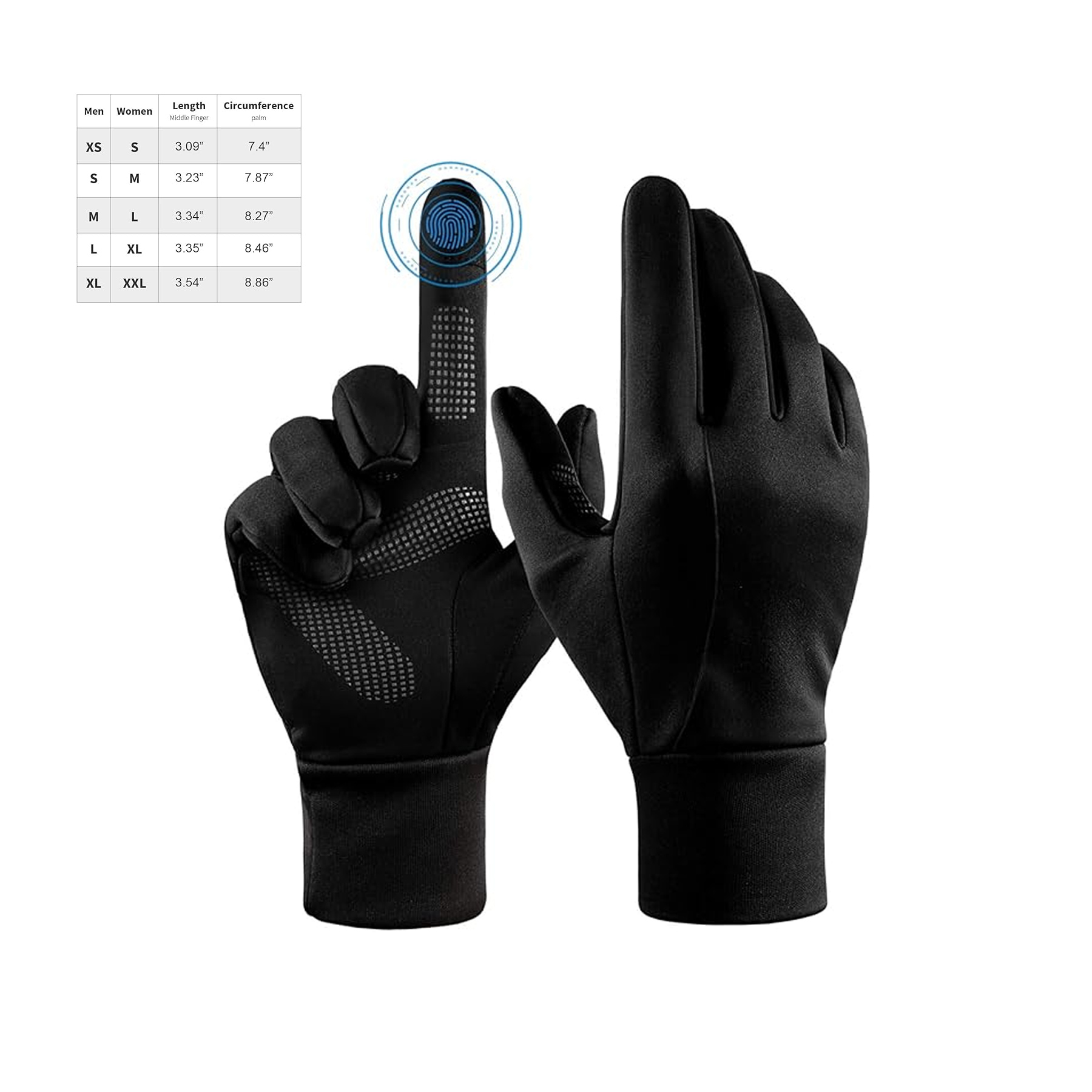 Winter Gloves Touch Screen Water Resistant Windproof Thermal 3