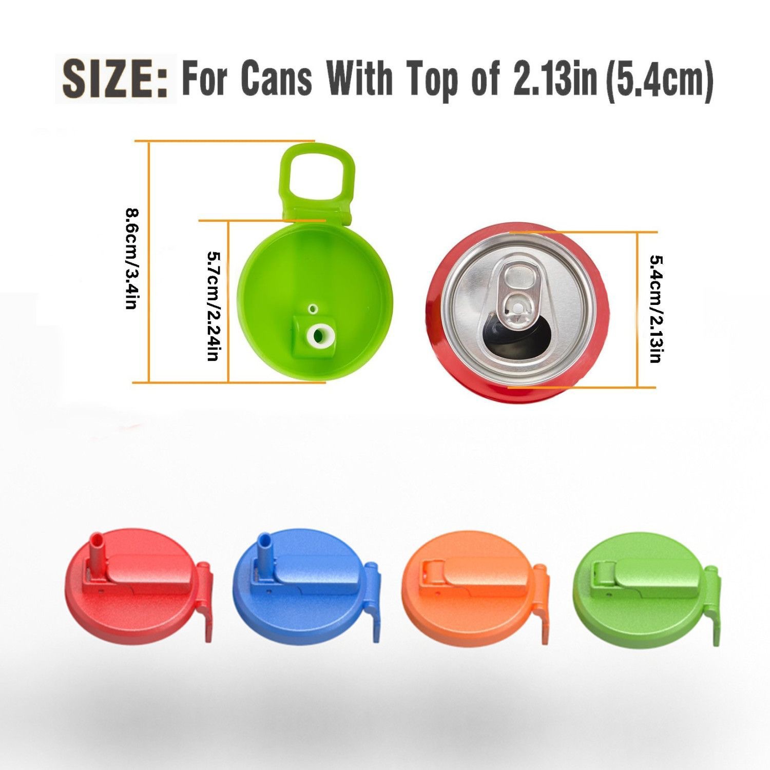 Reusable Silicone Can Straw Lid 2