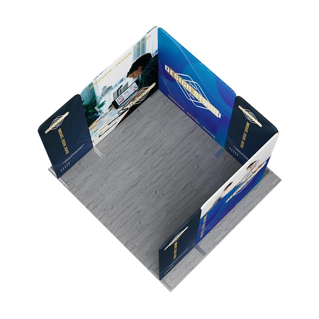 10ft Magnetic Modular Fabric Display - U Shape 3